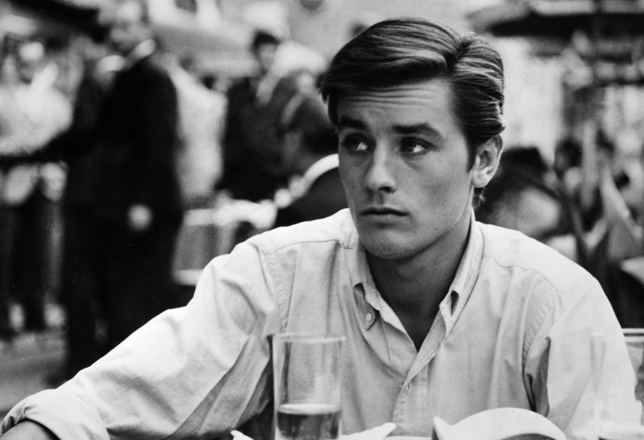 El actor Alain Delon, en una fotografía de rodaje de la película 'A pleno sol' tomada en 1959