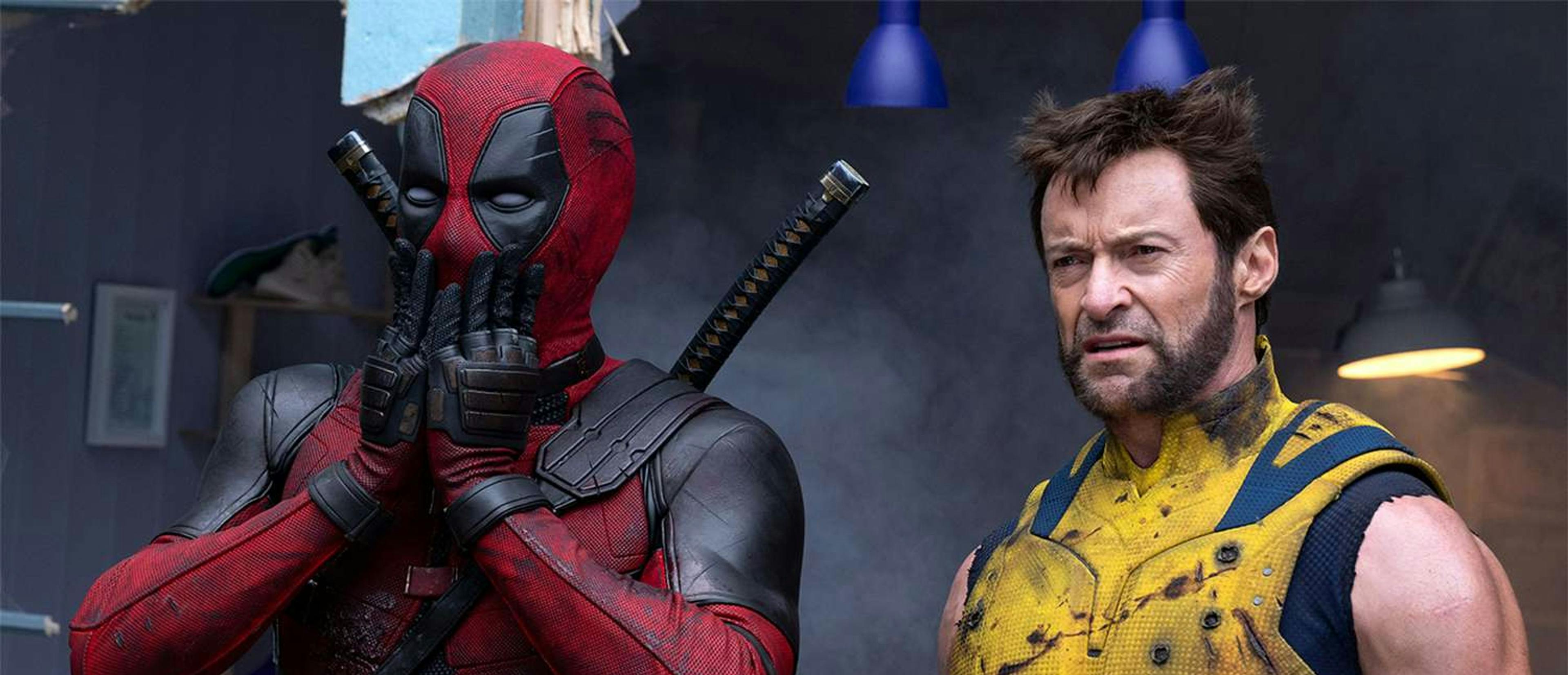 Fotograma de 'Deadpool y Lobezno' con Ryan Reynolds y Hugh Jackman