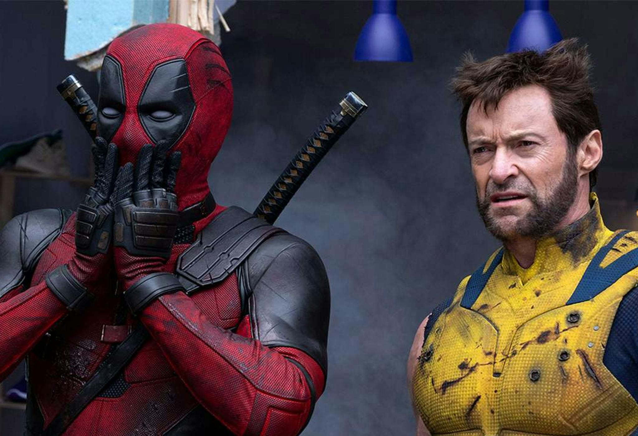 Fotograma de 'Deadpool y Lobezno' con Ryan Reynolds y Hugh Jackman