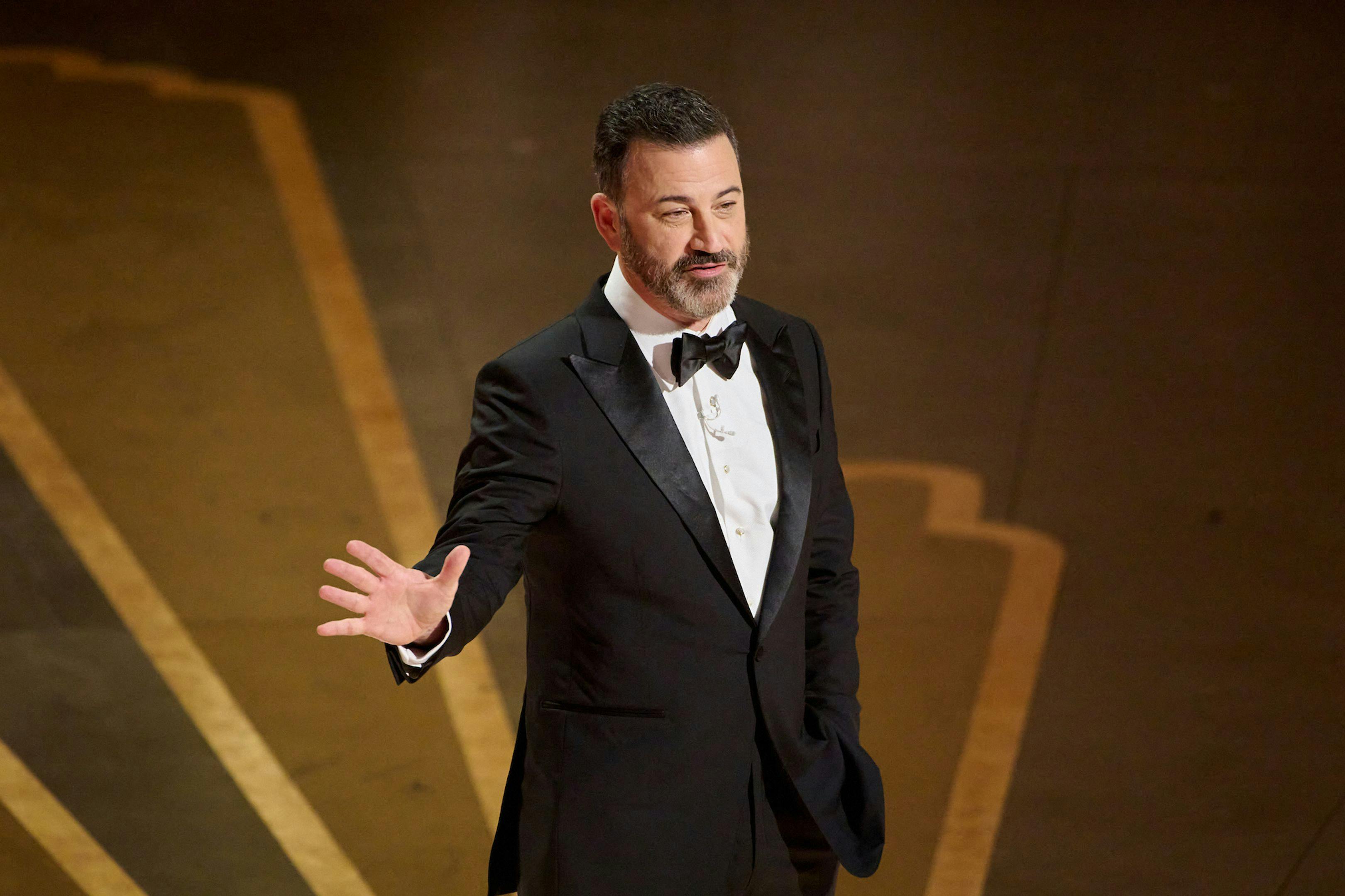 Jimmy Kimmel, durante el monólogo de apertura de los Oscar 2023