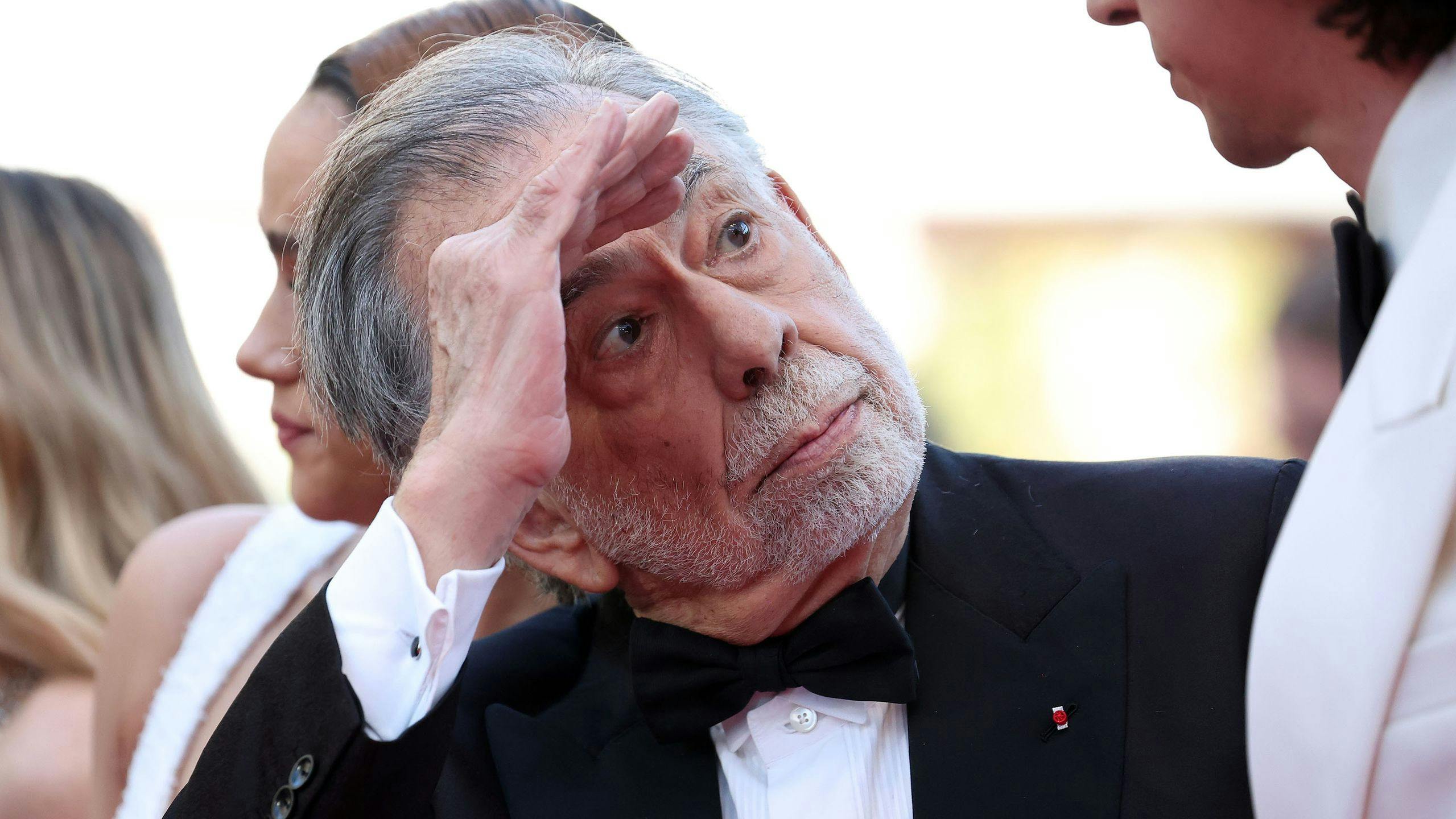 El director Francis Ford Coppola, en la alfombra roja de 'Megalópolis' durante el Festival de Cannes 2024