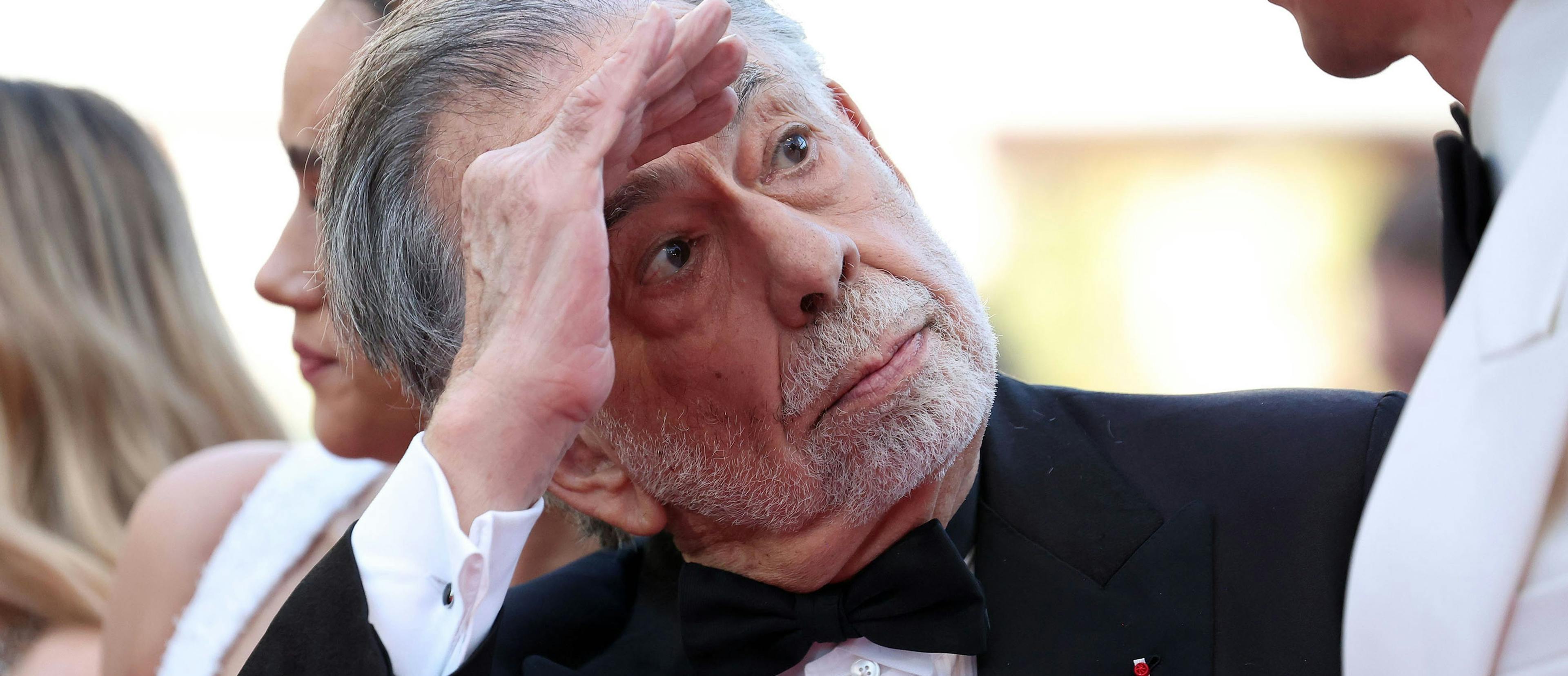 El director Francis Ford Coppola, en la alfombra roja de 'Megalópolis' durante el Festival de Cannes 2024