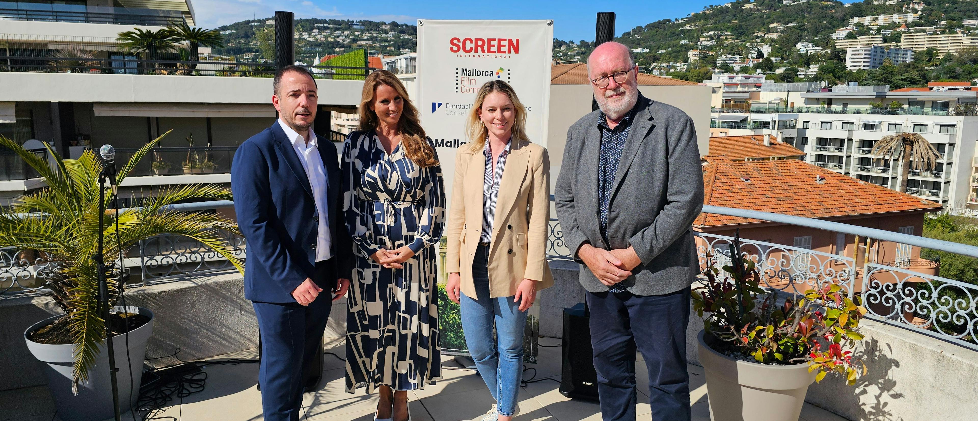 Ripoll, Sciacovelli, Seeling y Barbadillo en el Acto de la Mallorca Film Commission