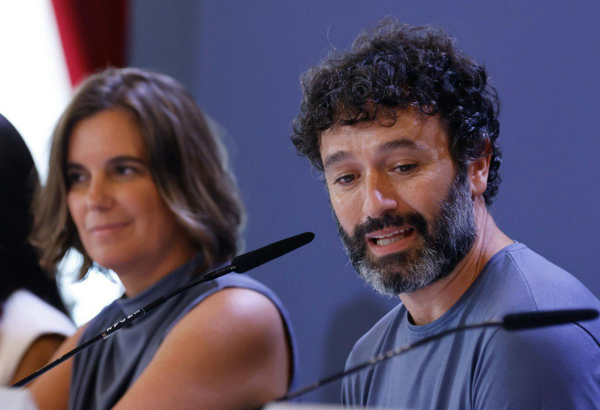 El director Rodrigo Sorogoyen en la presentación en el Festival de Venecia de 'Los años nuevos'