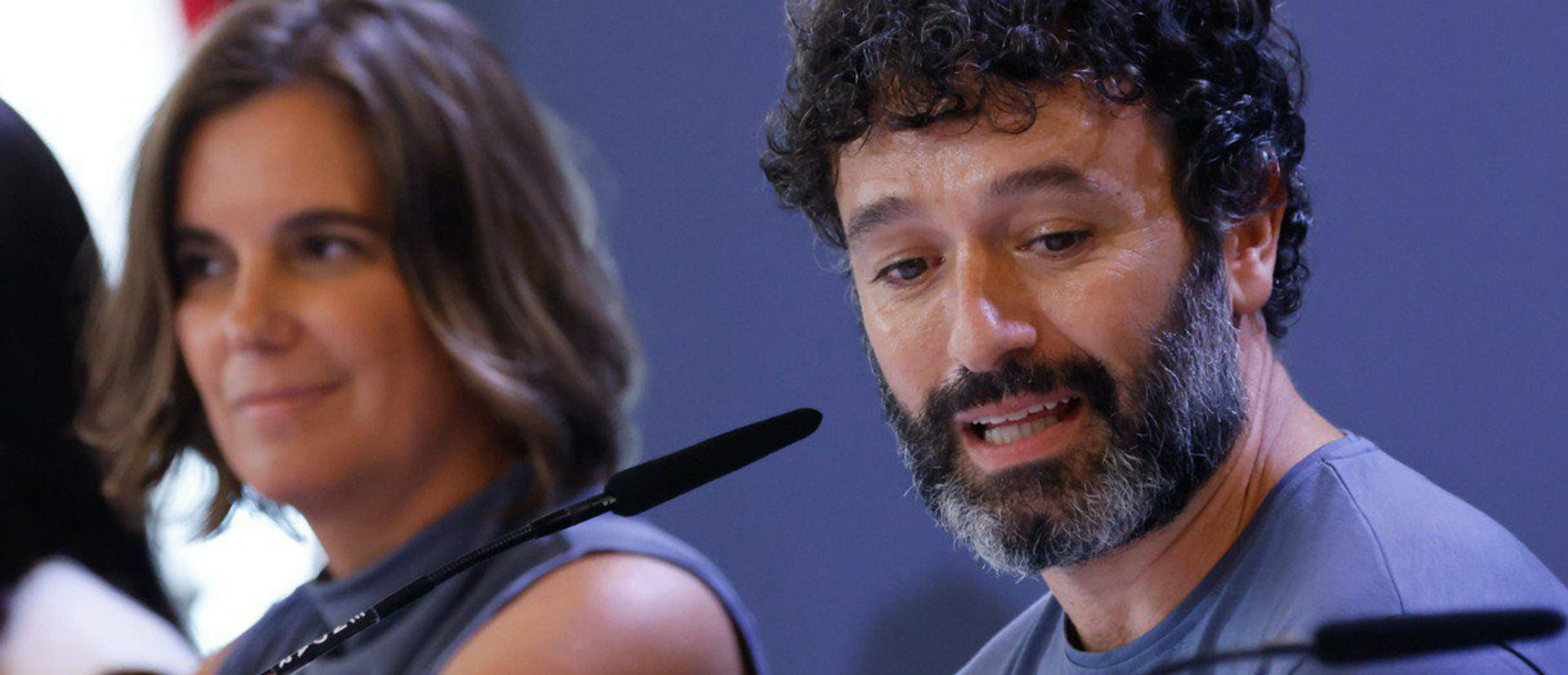 El director Rodrigo Sorogoyen en la presentación en el Festival de Venecia de 'Los años nuevos'