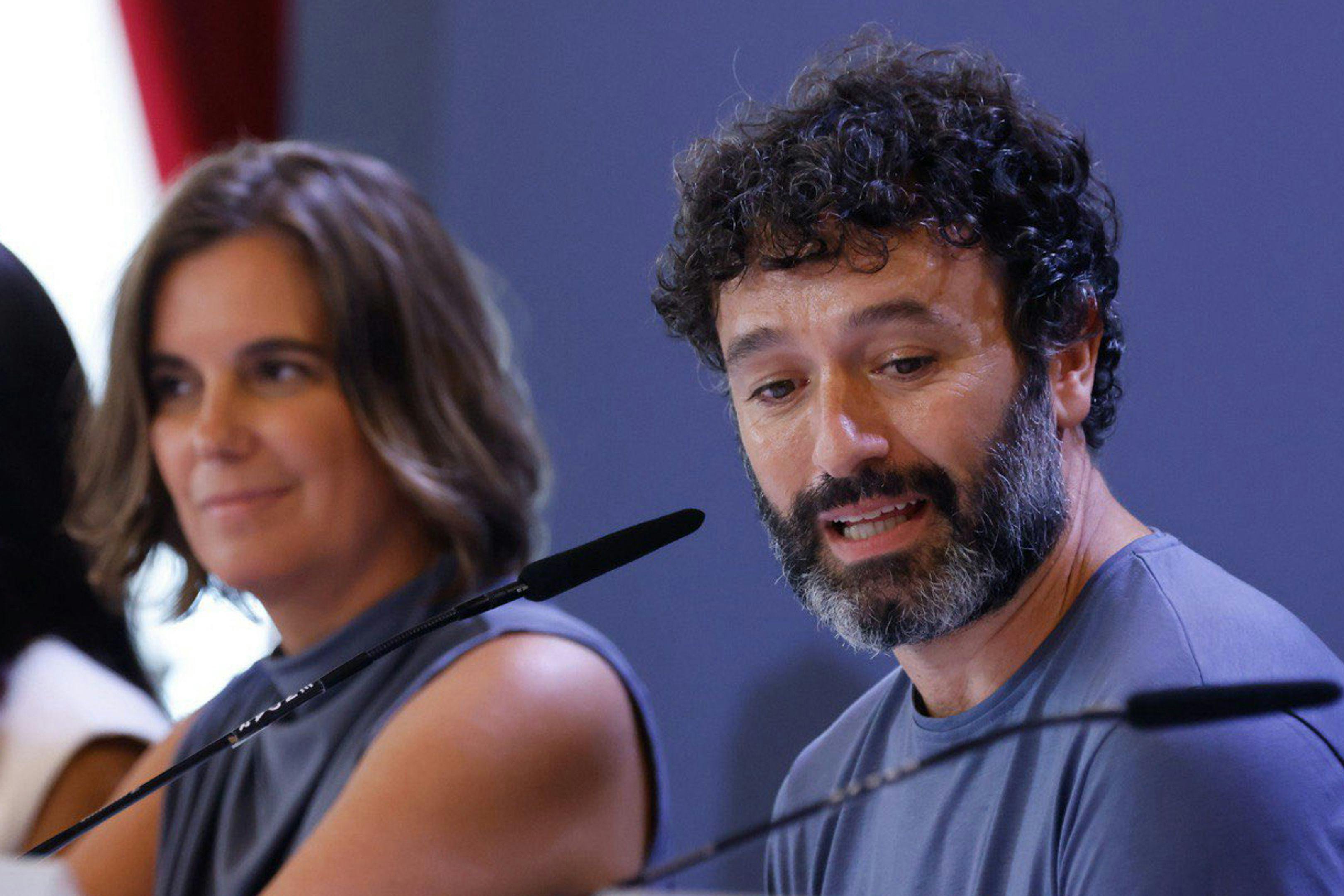 El director Rodrigo Sorogoyen en la presentación en el Festival de Venecia de 'Los años nuevos'