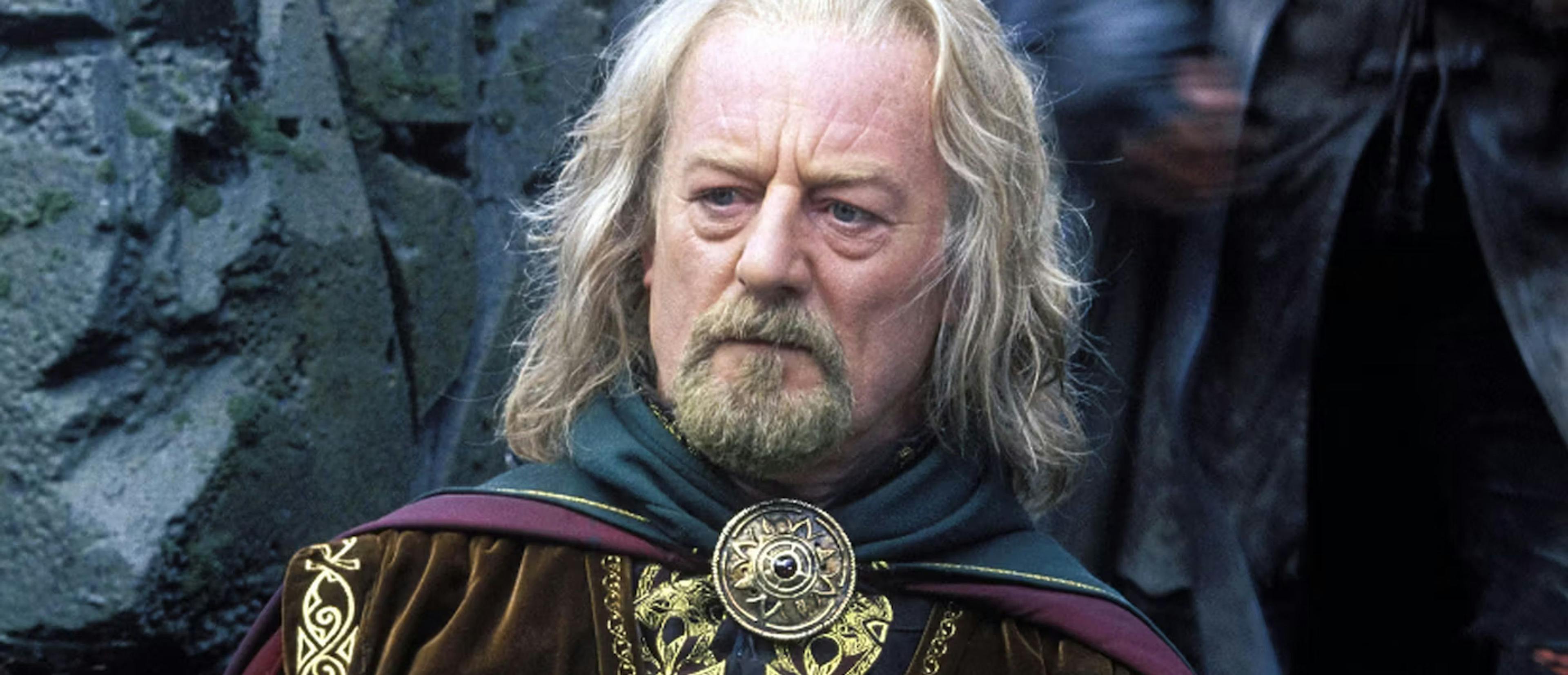 Fotograma de la trilogía de 'El señor de los anillos', con Bernard Hill como el rey Théoden