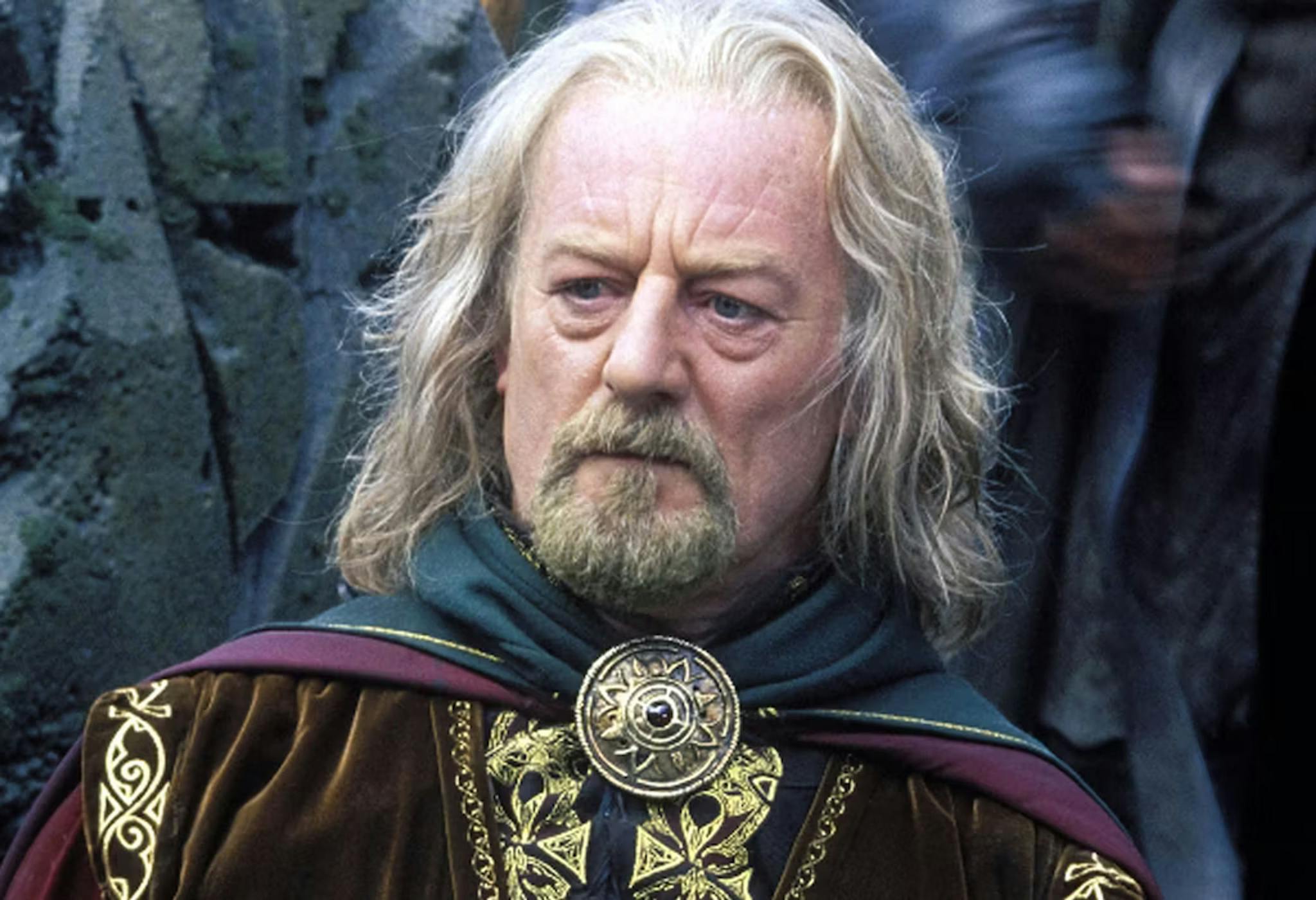 Fotograma de la trilogía de 'El señor de los anillos', con Bernard Hill como el rey Théoden