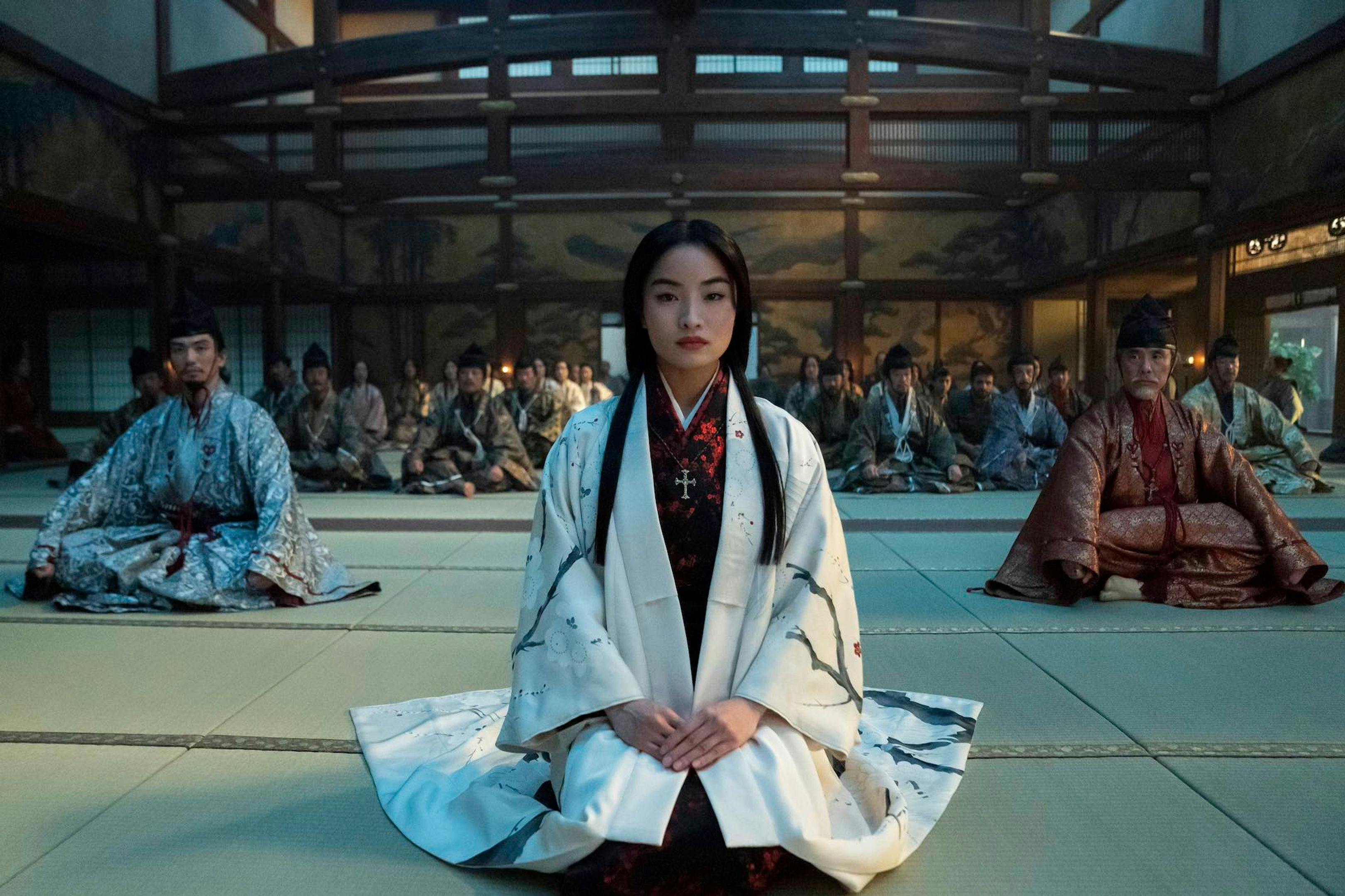 Anna Sawai en un fotograma de 'Shōgun', la serie creada por Rachel Kondo y Justin Marks