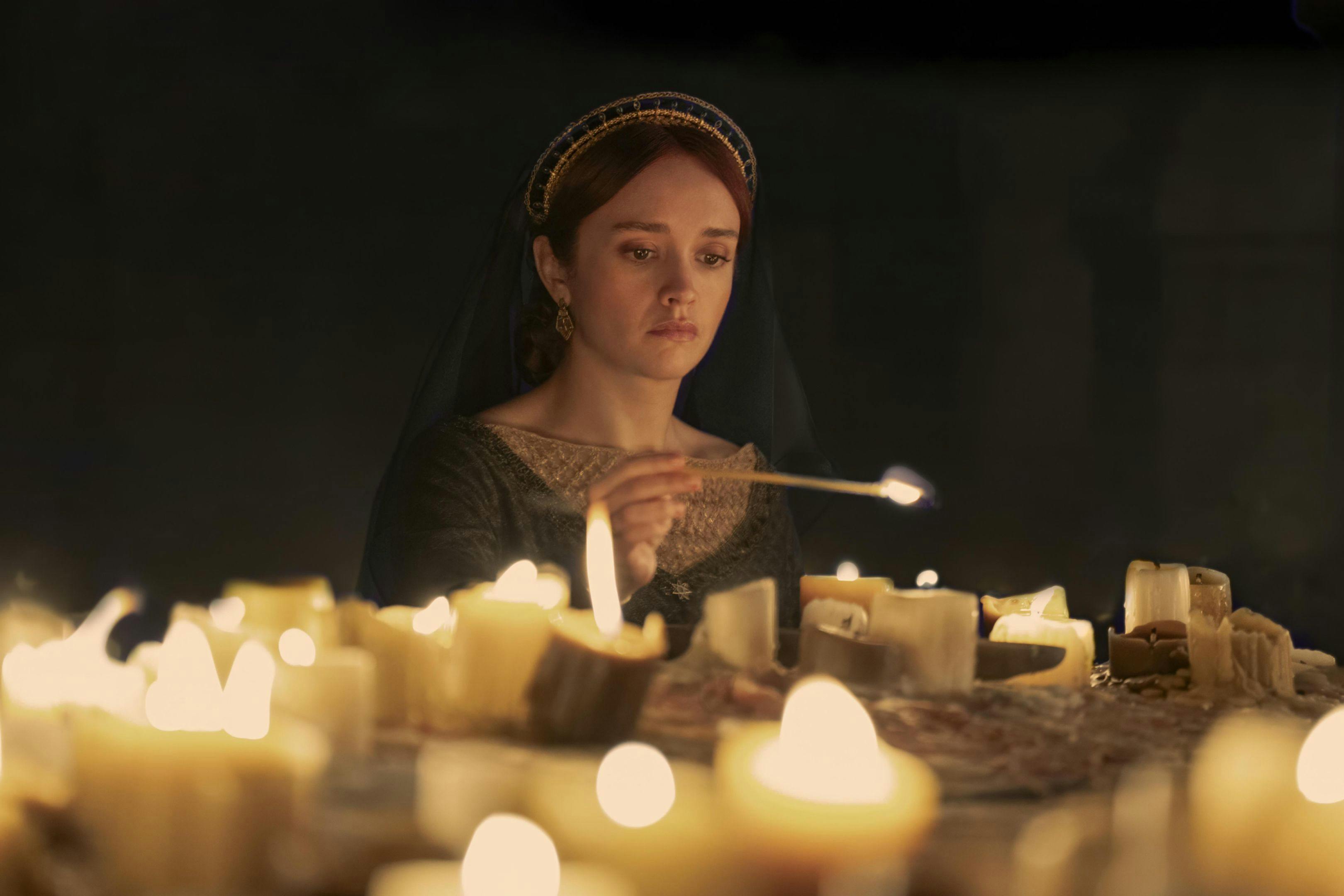 Fotograma de la segunda temporada de 'La casa del dragón', con Olivia Cooke