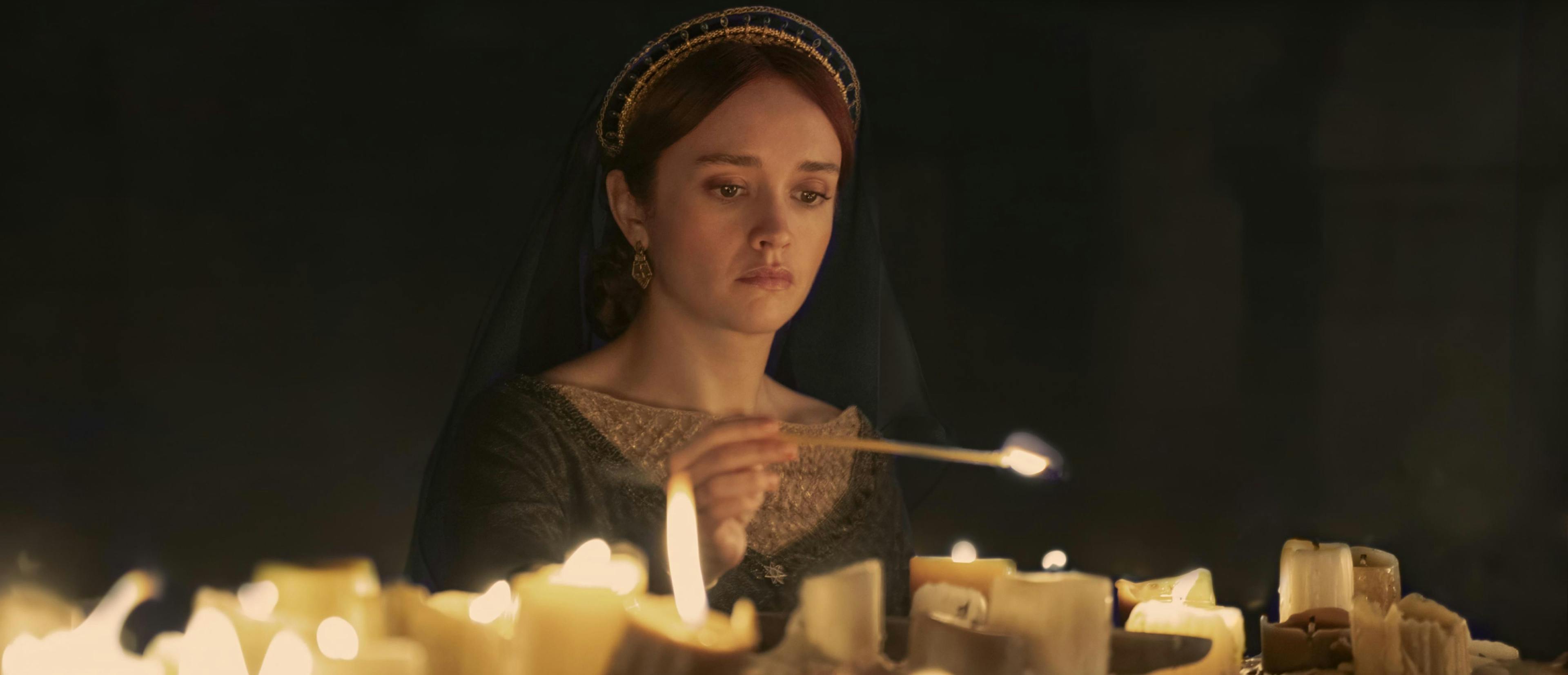 Fotograma de la segunda temporada de 'La casa del dragón', con Olivia Cooke