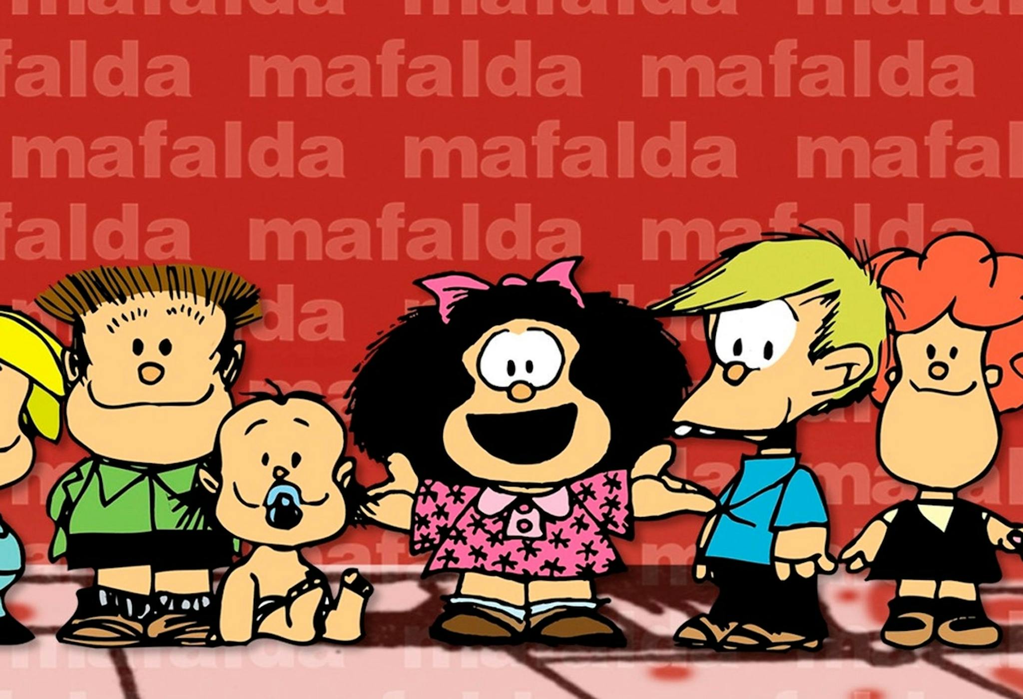 Imagen promocional de la serie de Mafalda de 1972