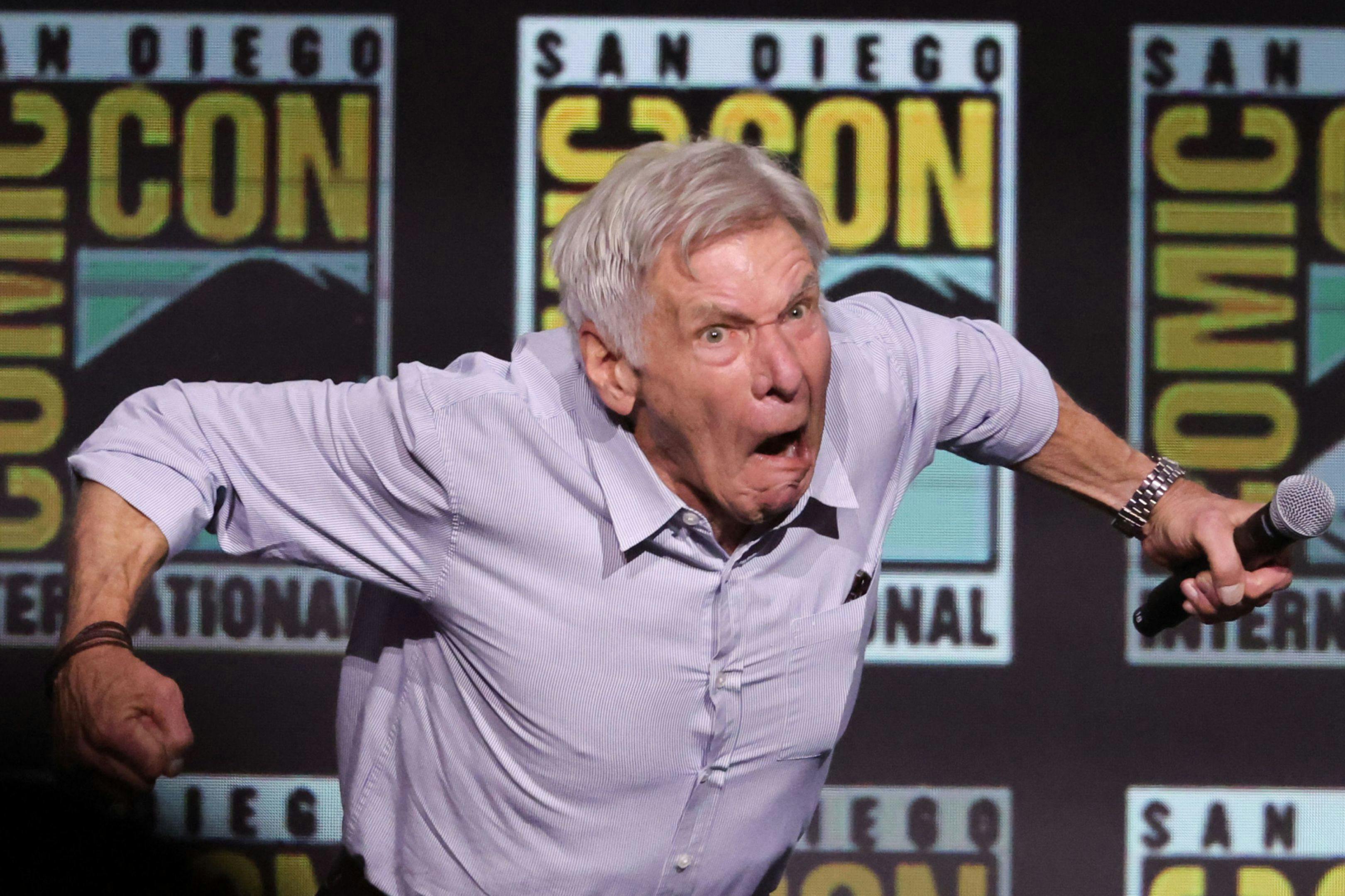 El actor Harrison Ford durante el panel de Marvel Studios en la Comic-Con de San Diego de 20024