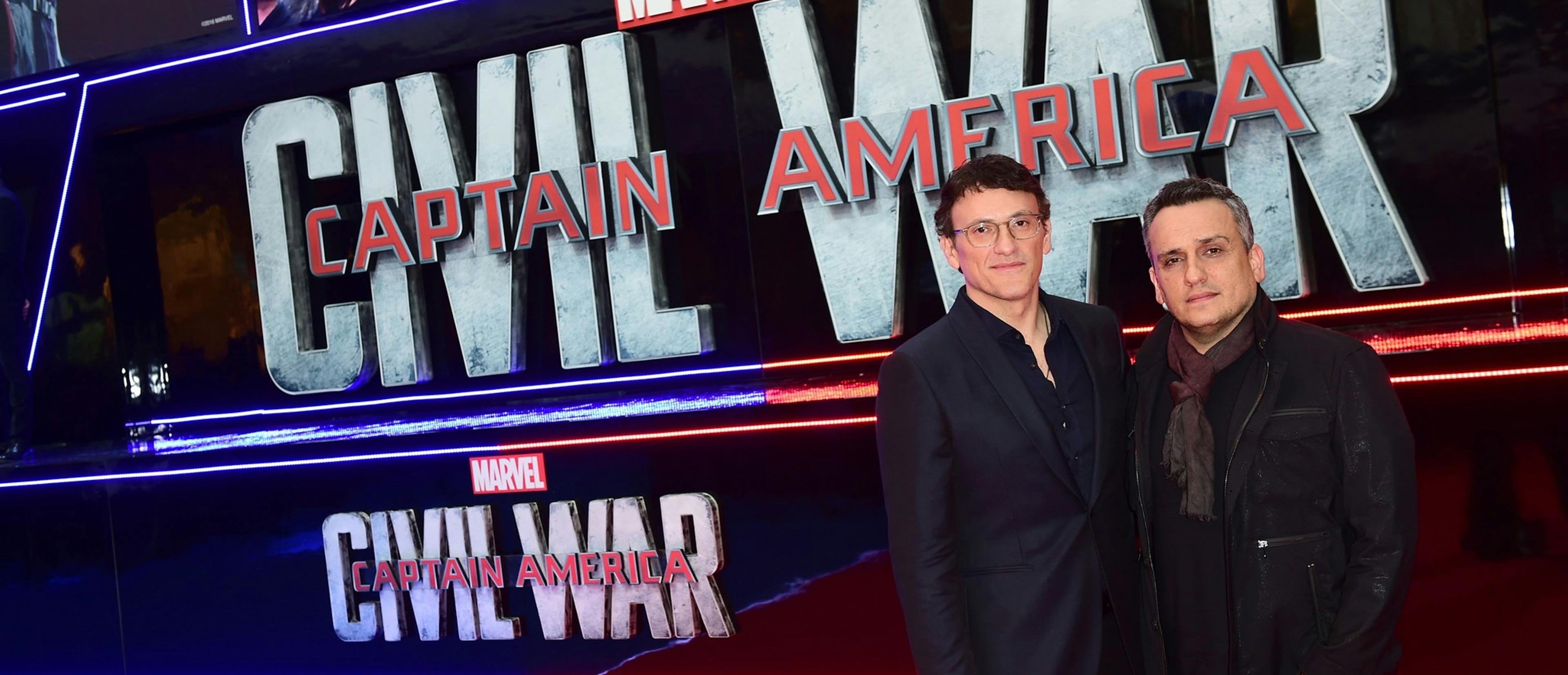 Los directores Anthony Russo (izquierda) y Joe Russo (derecha) en la presentación en Londres de 'Capitán América: Civil War' en 2016