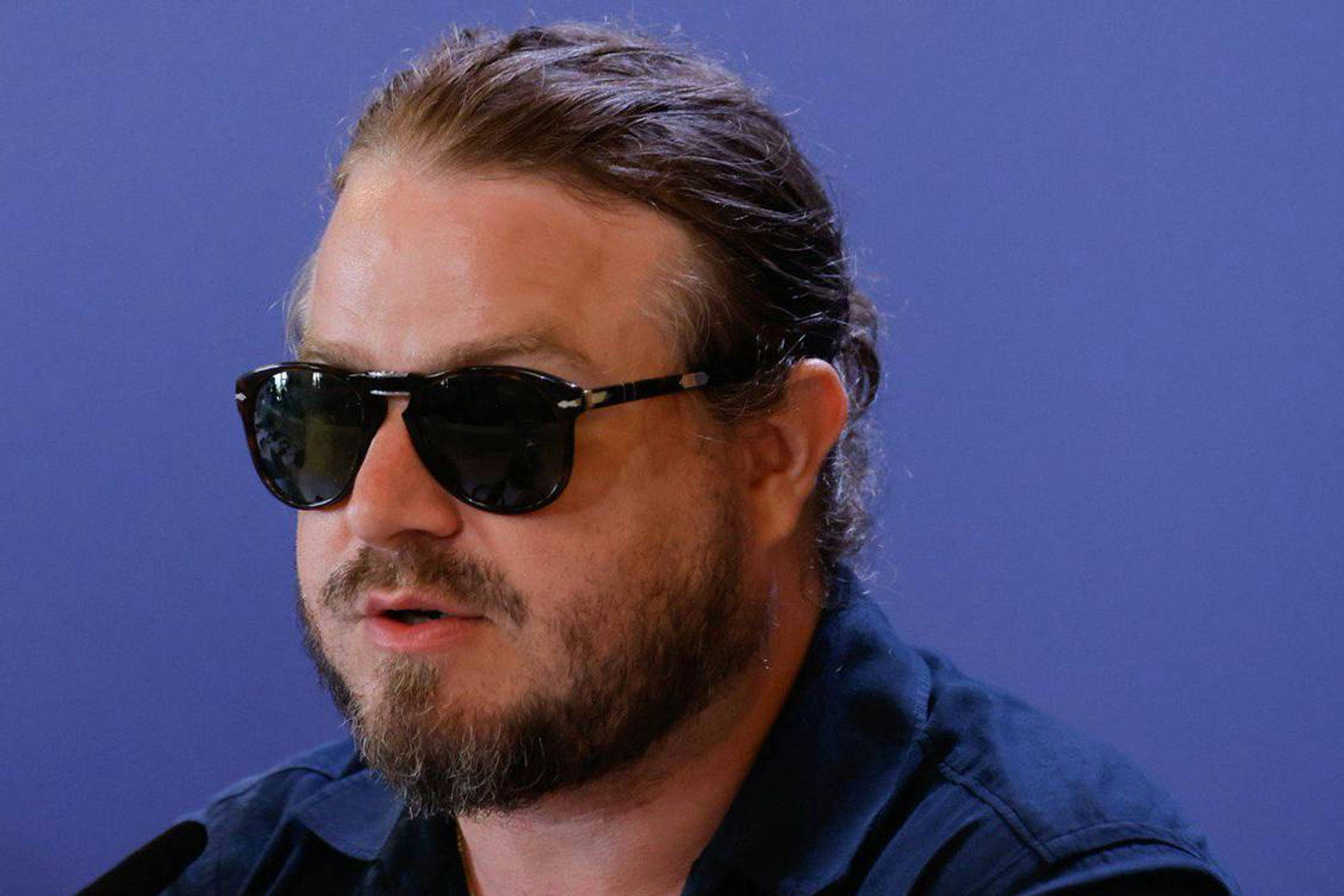 El director, guionista y actor Brady Corbet en la rueda de prensa de 'The brutalist' en el Festival de Venecia