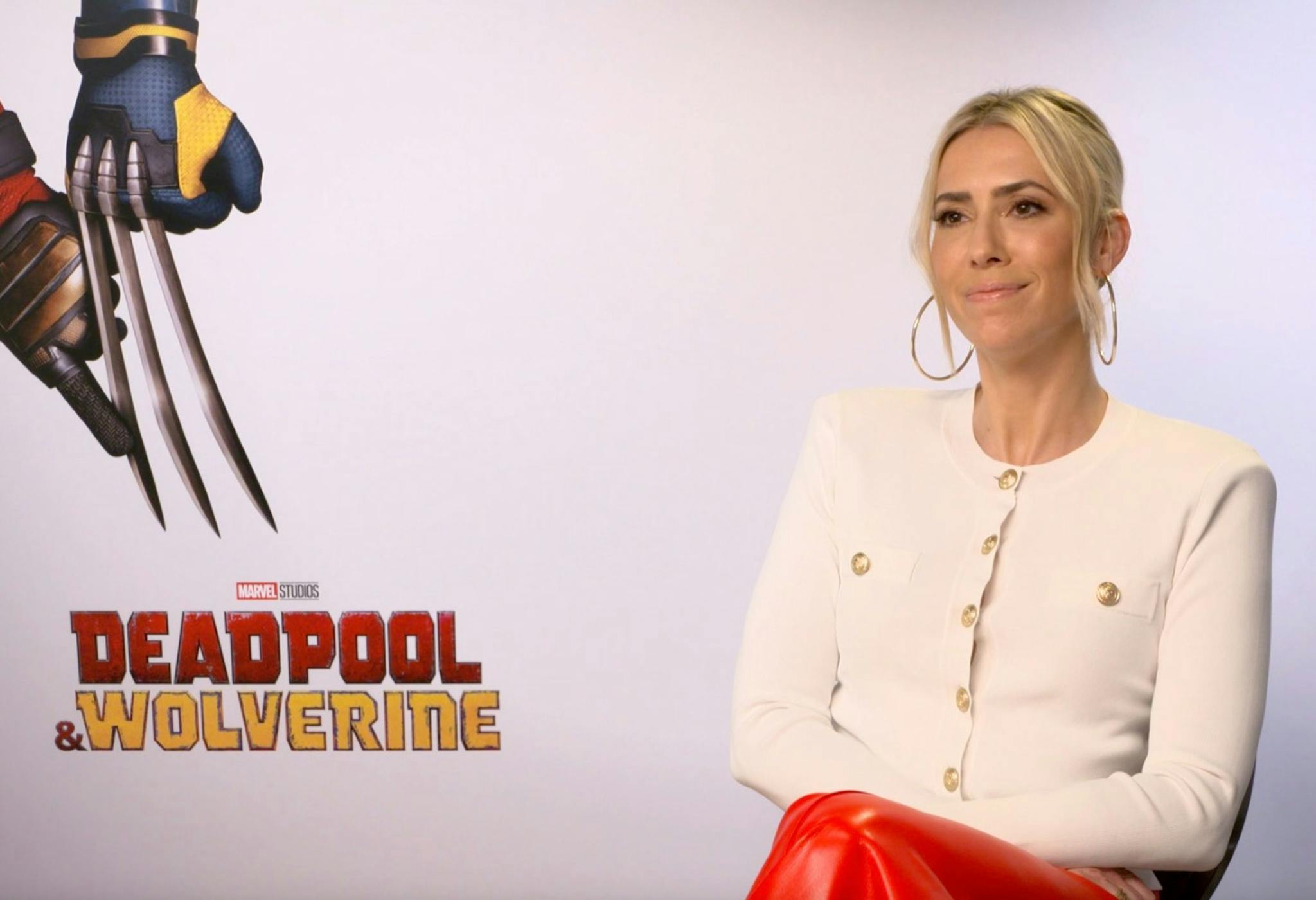 La productora Wendy Jacobson, en el junket de 'Deadpool y Lobezno'