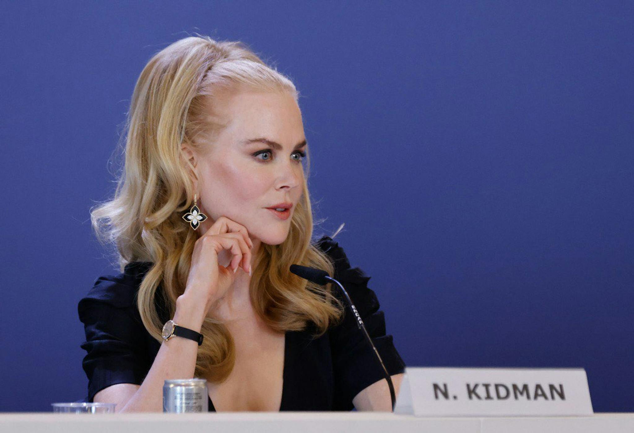 Nicole Kidman durante la rueda de prensa de 'Babygirl' 