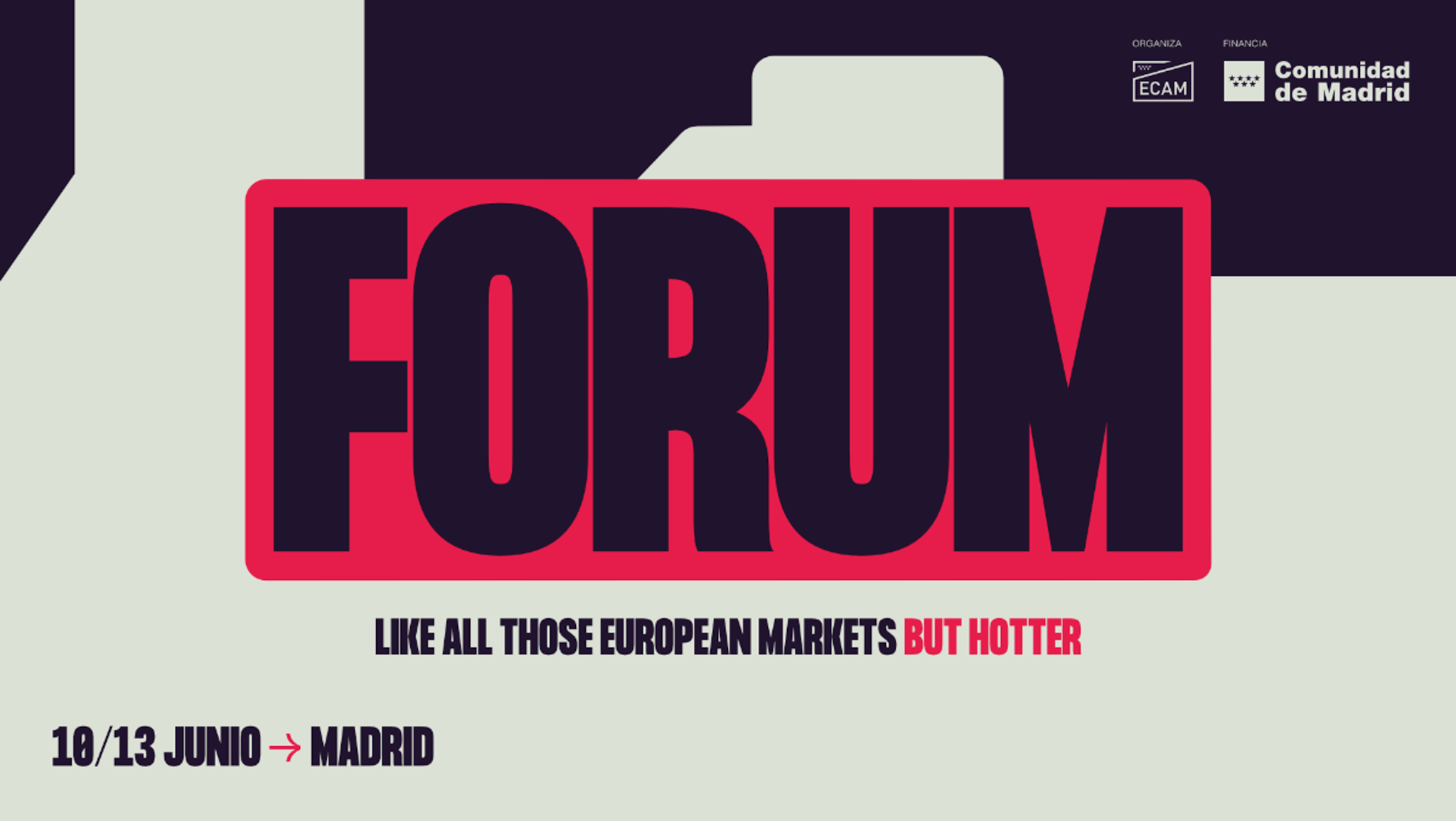 Cartel promocional de la primera edición de ECAM FORUM