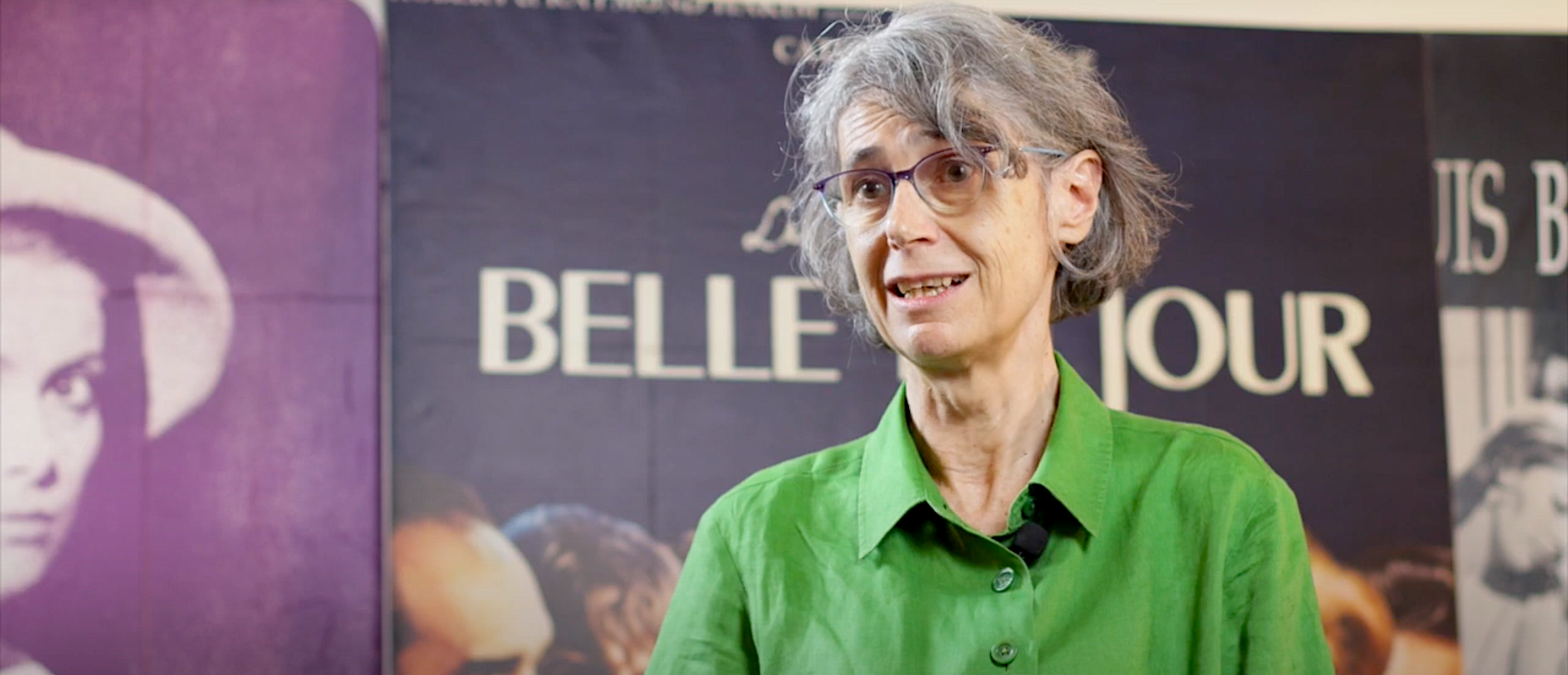 La directora de la Filmoteca Española, Valeria Camporesi, durante una entrevista en julio de 2023 con el Festival Internacional de Cine Buñuel Calanda