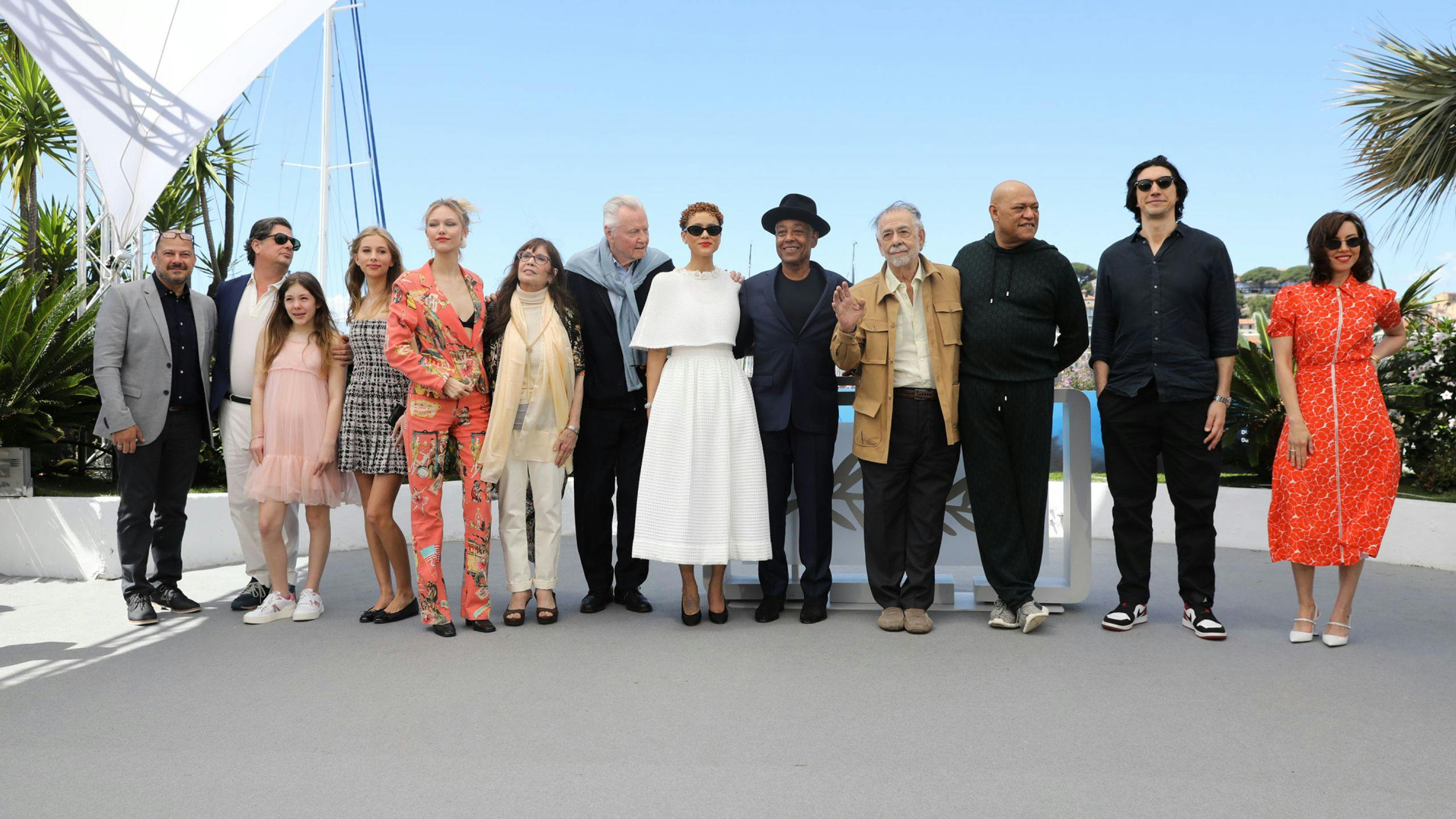Posado en el Festival de Cannes del equipo de 'Megalopolis', con el director Francis Ford Coppola al frente