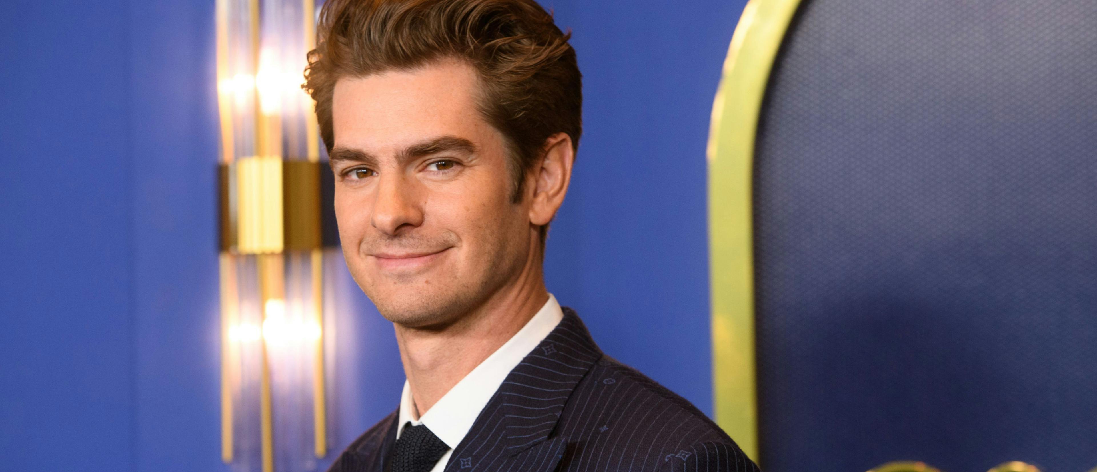 El actor Andrew Garfield en el almuerzo de nominados a los Oscar en 2022