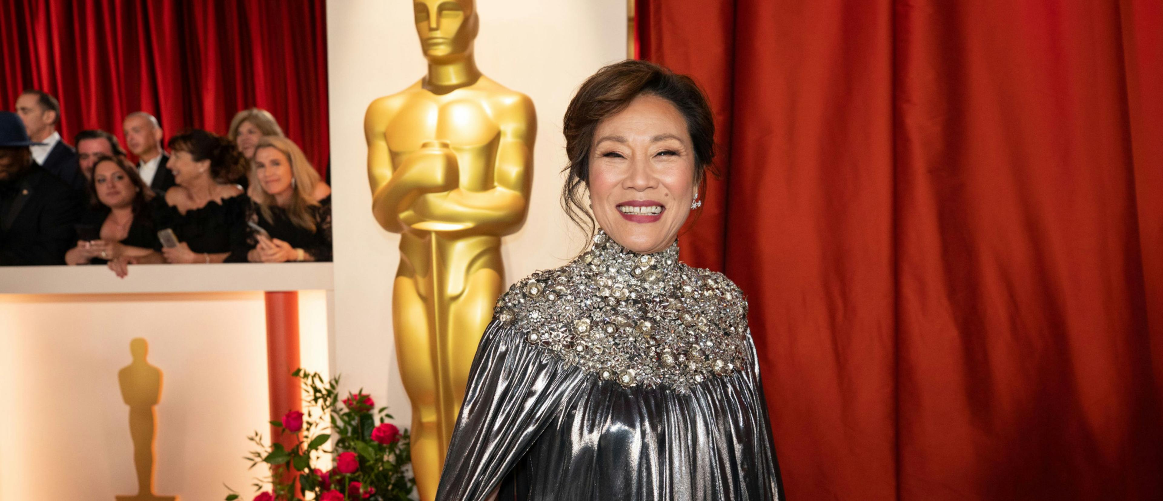 Janet Yang durante el anuncio de las nominadas de la 96 gala de los Premios Oscar 