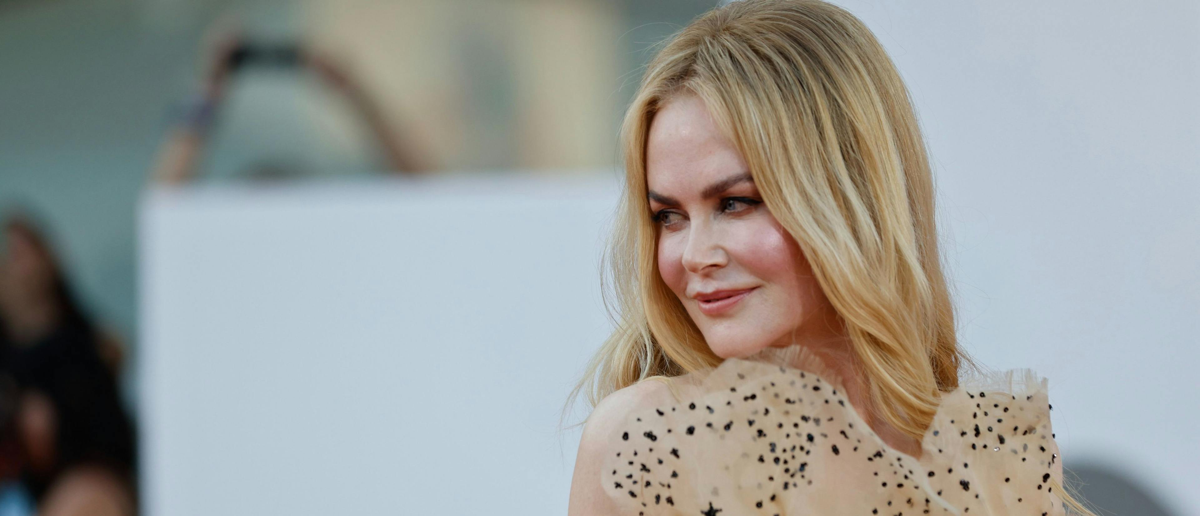 La actriz Nicole Kidman, en la alfombra roja de la película 'Babygirl' durante la Mostra de Venecia 2024