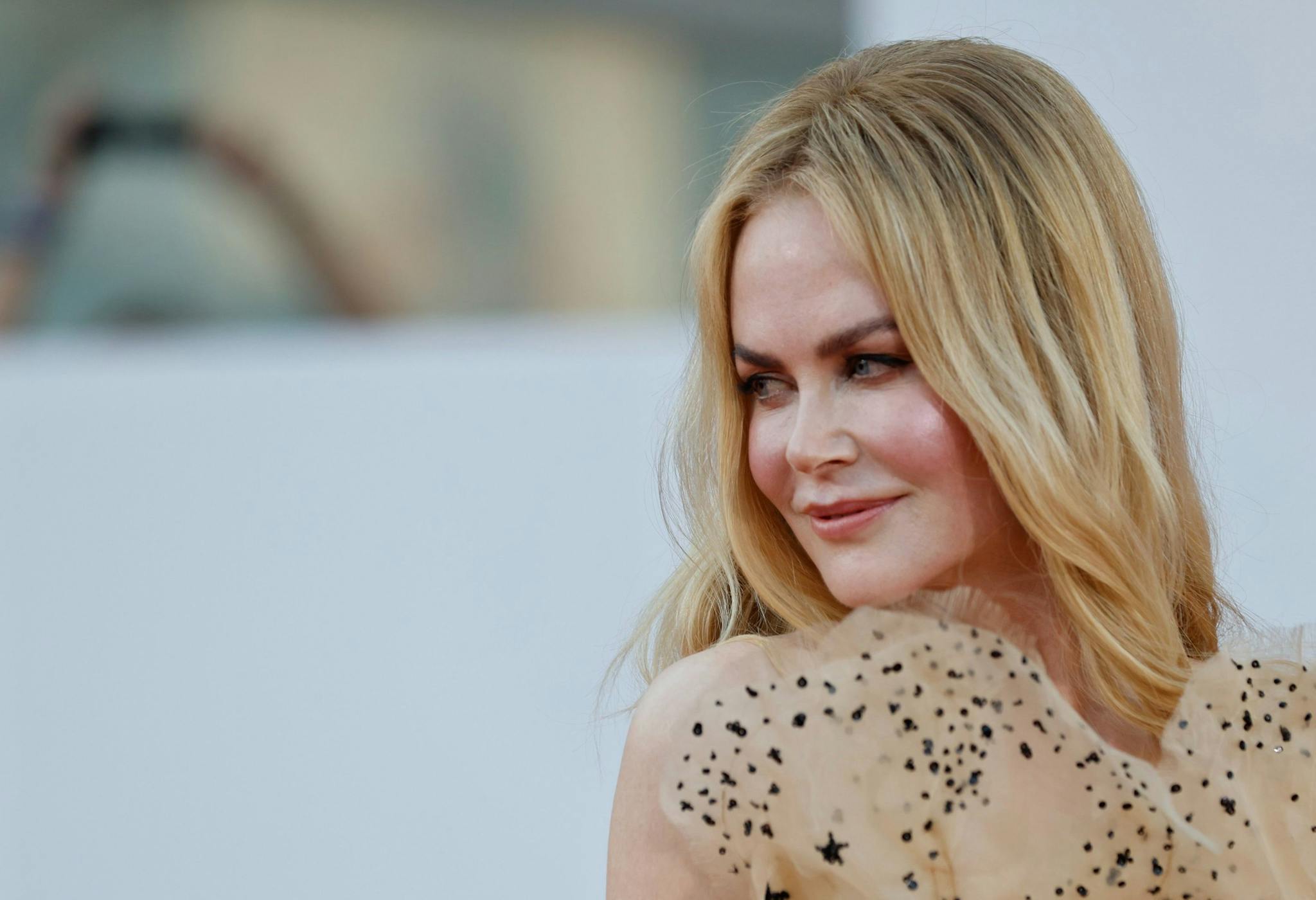 La actriz Nicole Kidman, en la alfombra roja de la película 'Babygirl' durante la Mostra de Venecia 2024