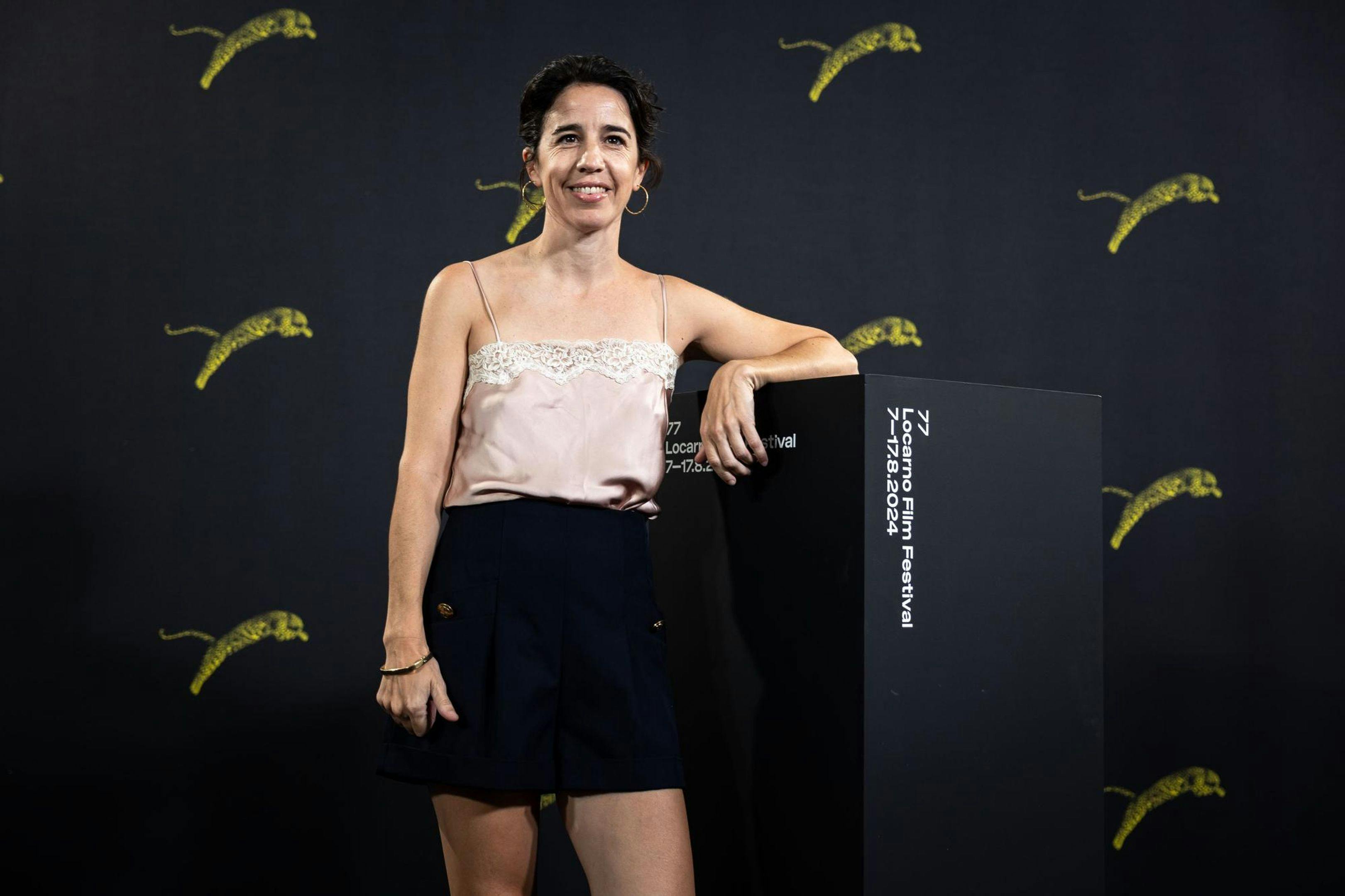 Mar Coll durante la presentación de 'Salve Maria' en Locarno