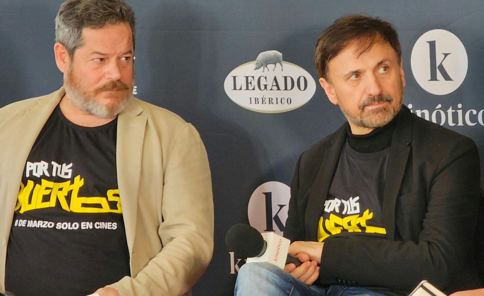 Jorge Sanz y José Mota son dos de los protagonistas de 'Por tus muertos', presentada en Málaga fuera de concurso