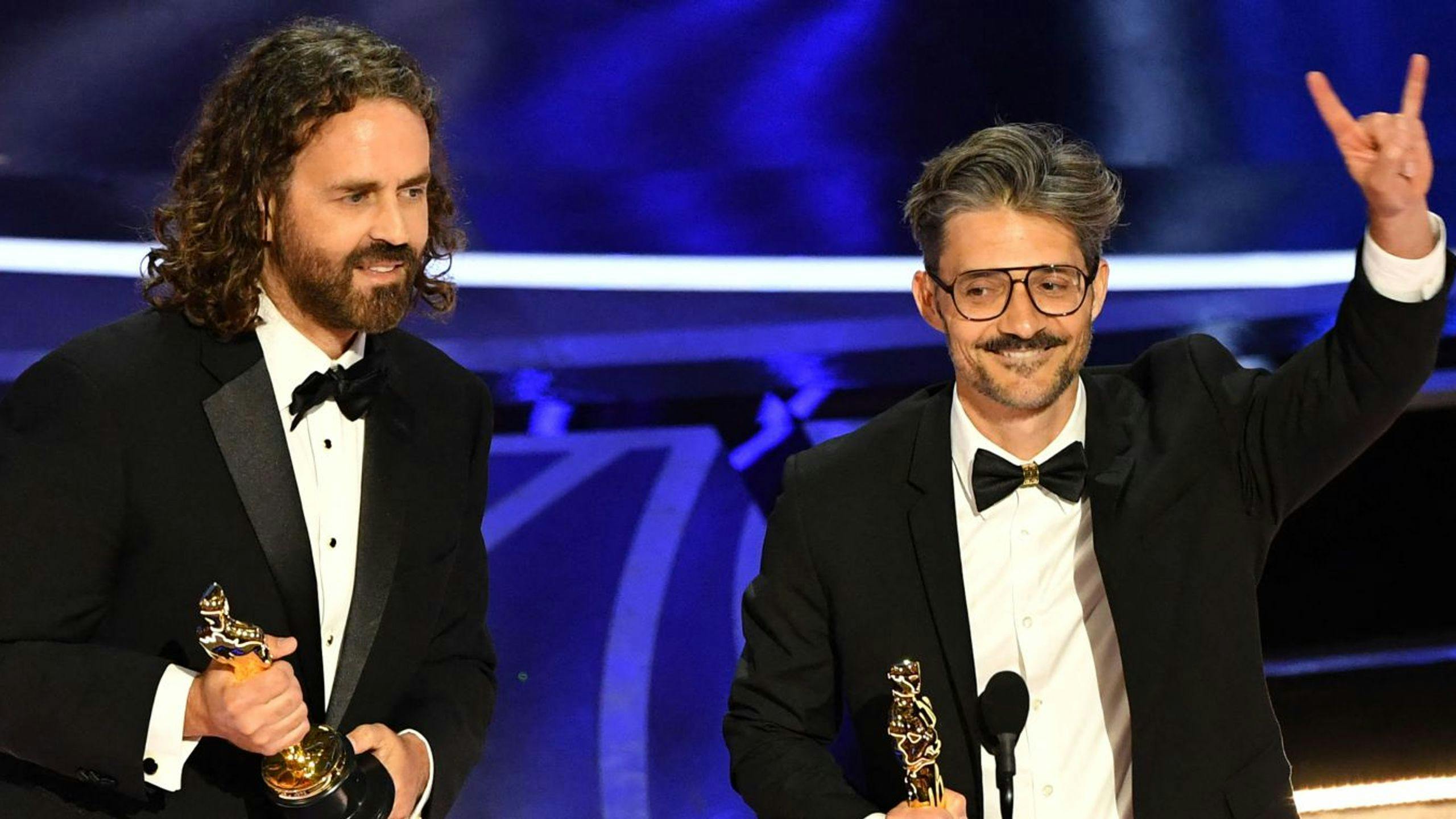 Leo Sánchez y Alberto Mielgo recogen el Oscar al Mejor Cortometraje de Animación