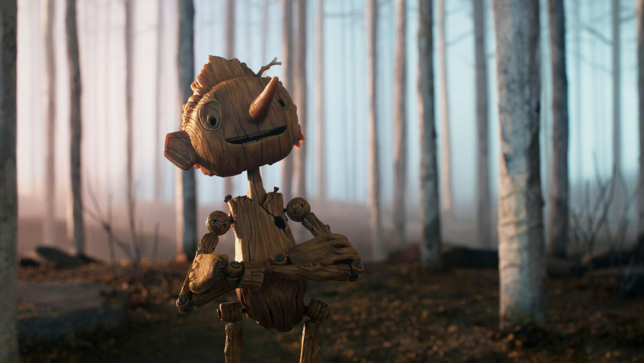 Una imagen de 'Pinocho', nominada al Oscar a mejor película animada.
