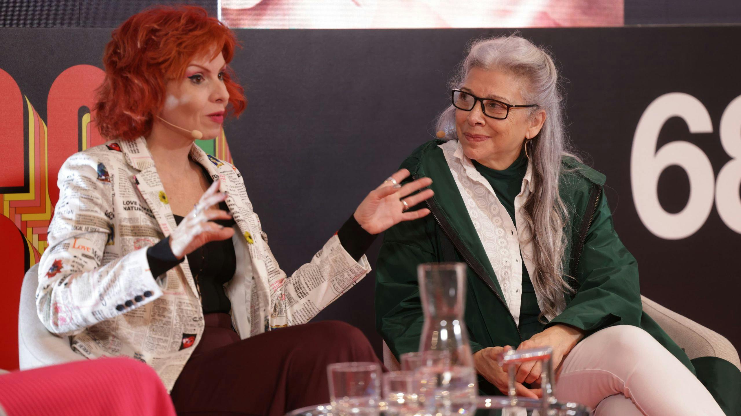 Patricia Ortega y Kiti Mánver en la presentación de 'Mamacruz' en la Seminci 2023