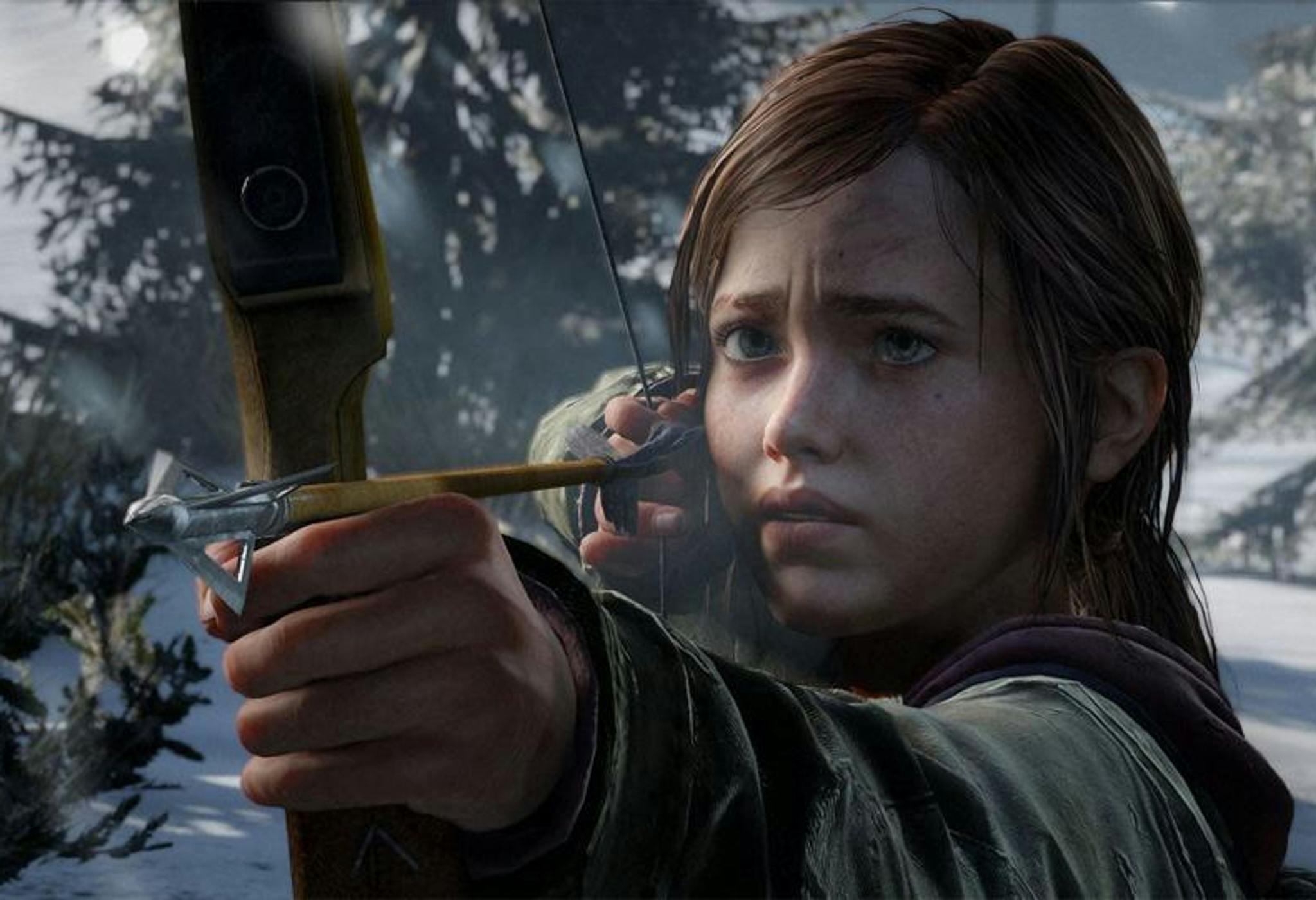 Ellie, la protagonista de 'The Last of Us', apunta con una de sus armas principales: el arco