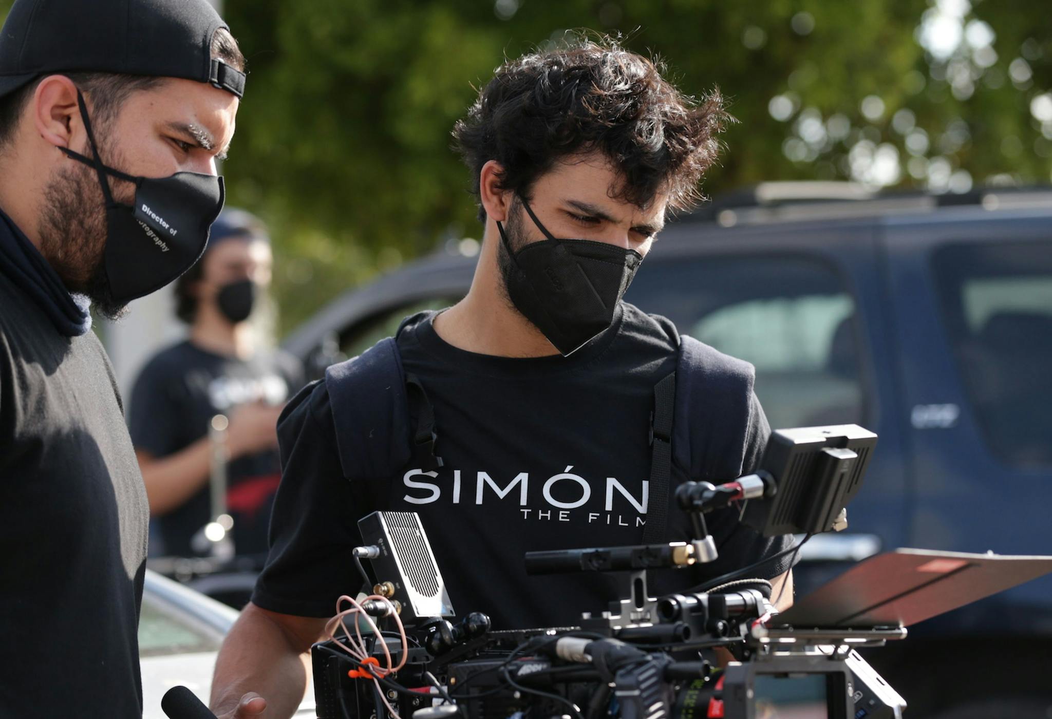 Diego Vicentini en el rodaje de 'Simón', nominada a Mejor película iberoamericana en los Goya