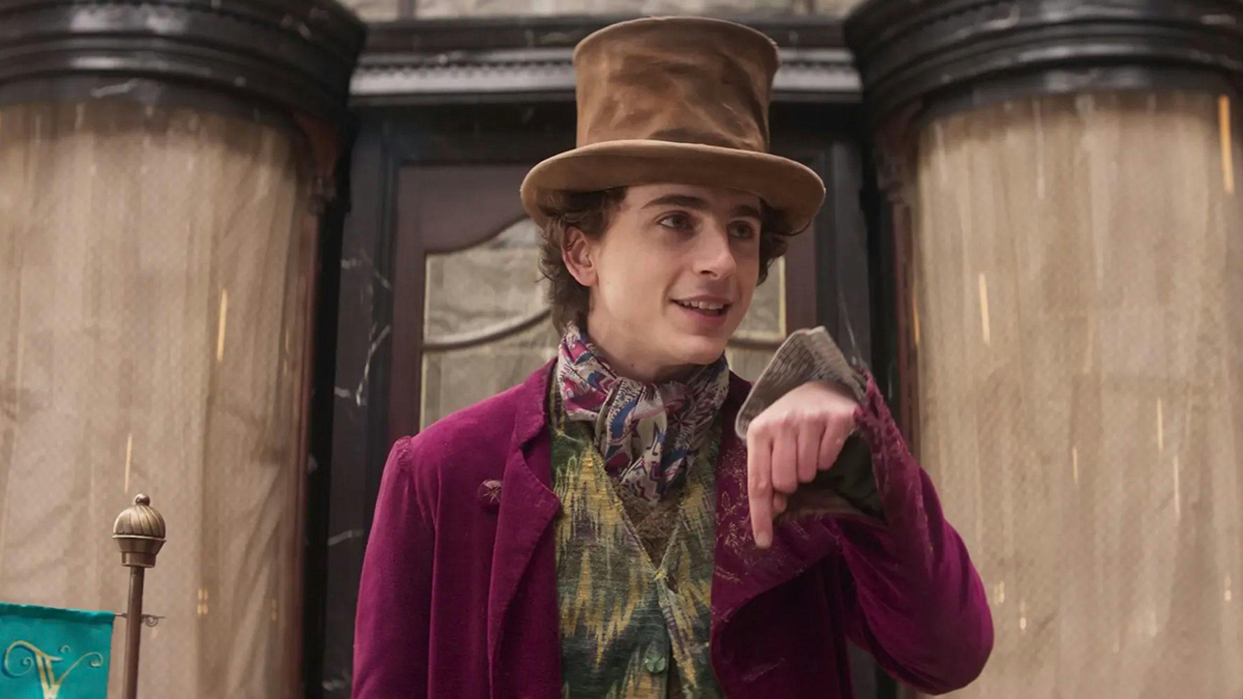 El actor Timothée Chalamet, en una imagen promocional de la película 'Wonka'