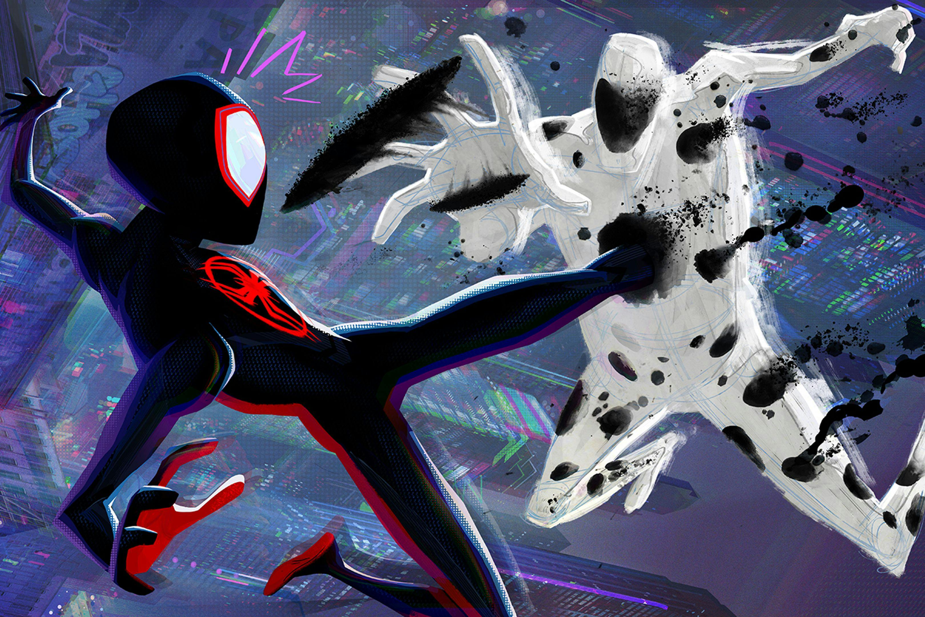 Miles, Gwen y Mancha en ‘Spider-man: Cruzando el multiverso’