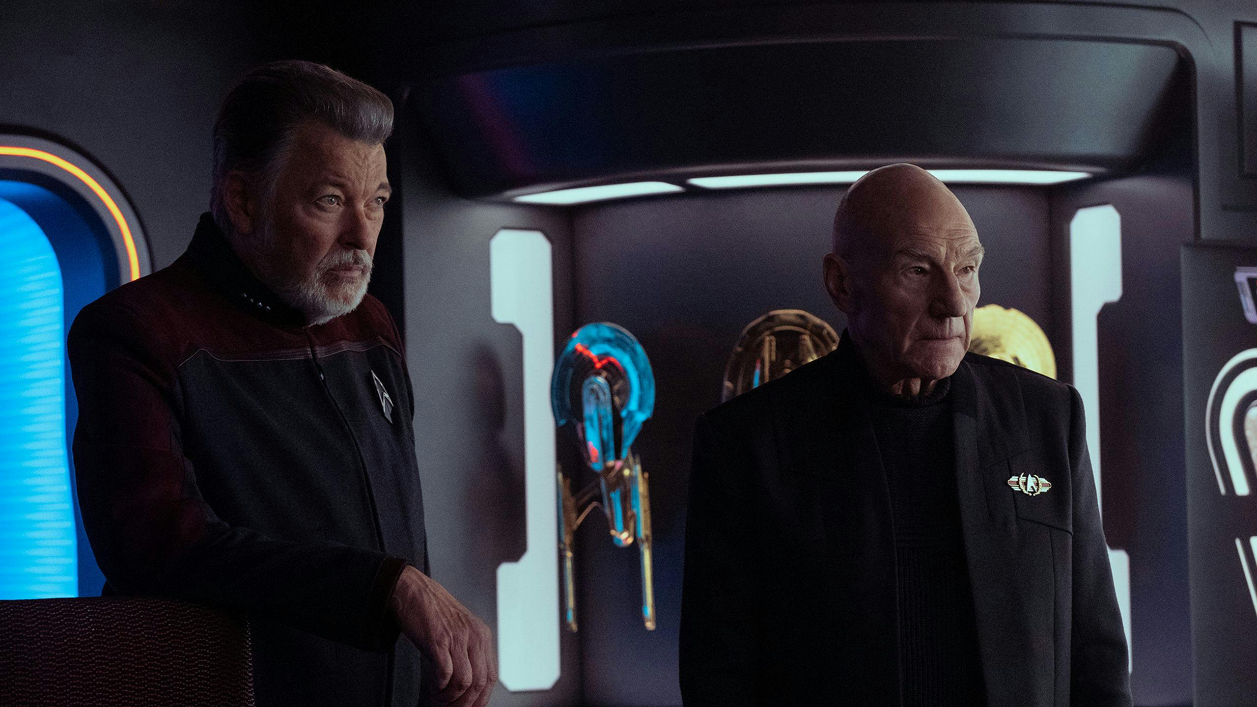 Jonathan Frakes y Patrick Stewart se reencuentran de nuevo en la tercera de 'Picard'