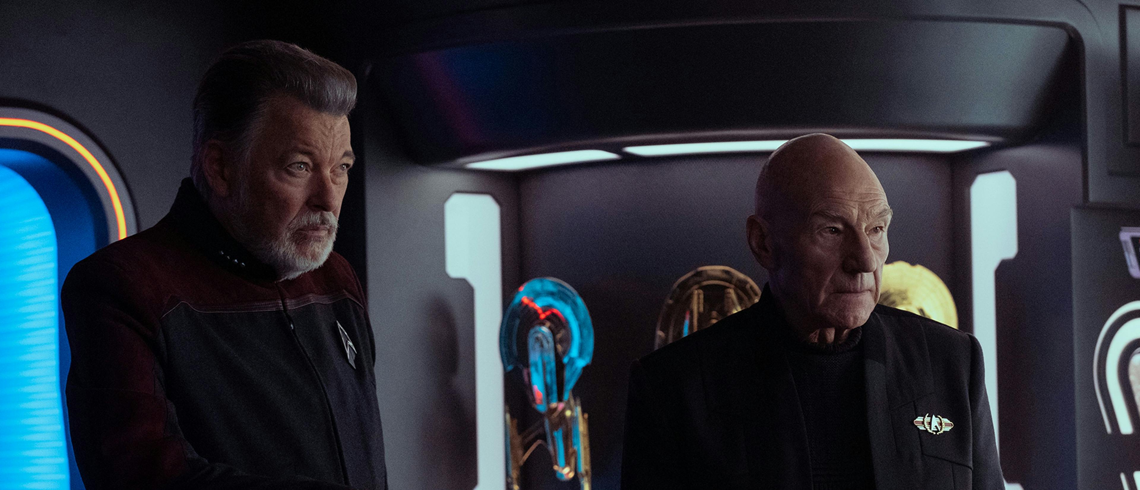 Jonathan Frakes y Patrick Stewart se reencuentran de nuevo en la tercera de 'Picard'