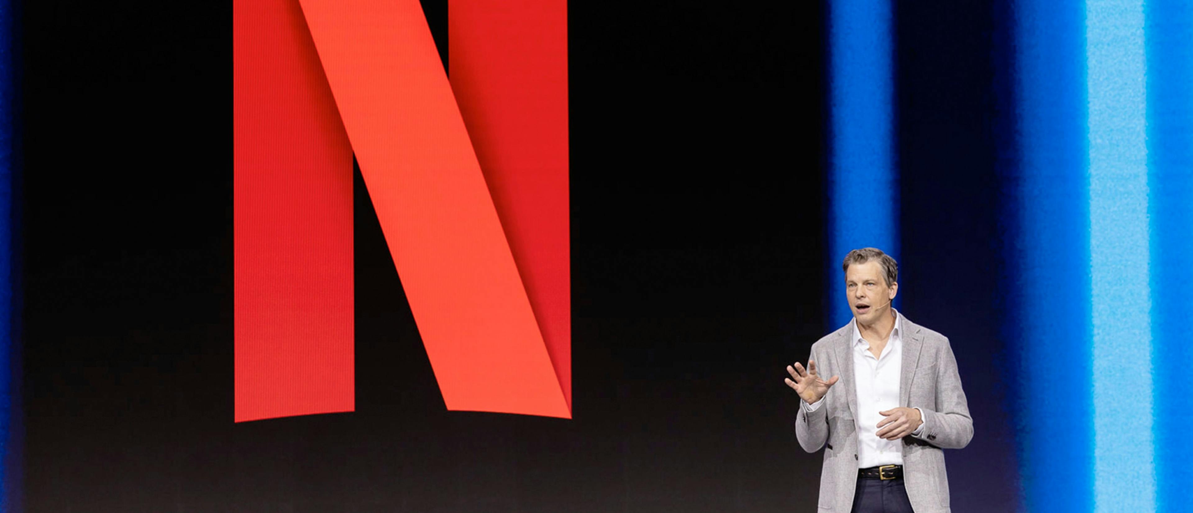  Greg Peters, codirector ejecutivo de Netflix, durante un evento de presentación de la compañía
