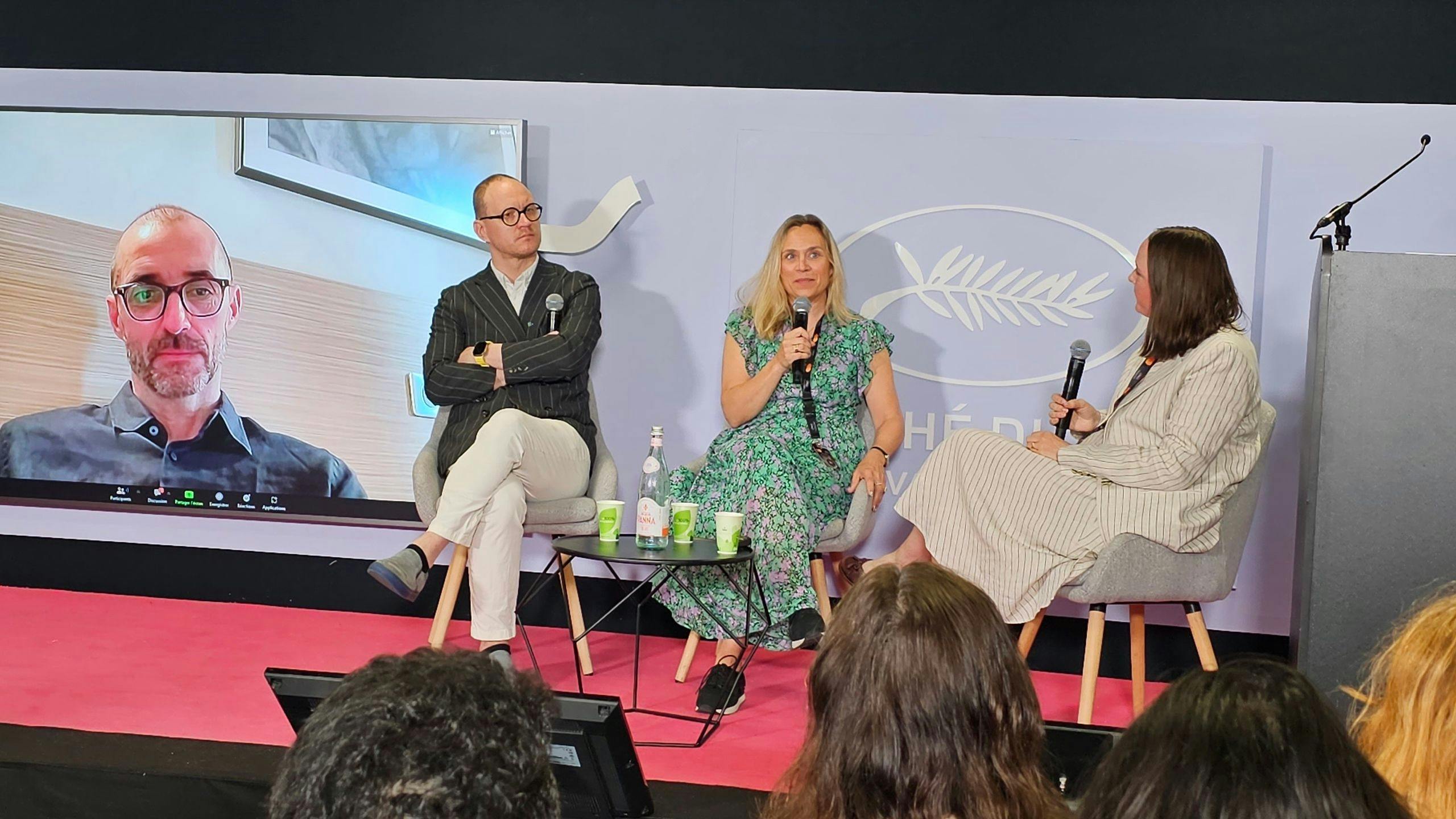 Los ponentes de la presentación del Informe Nostradamus en el Festival de Cannes 2023