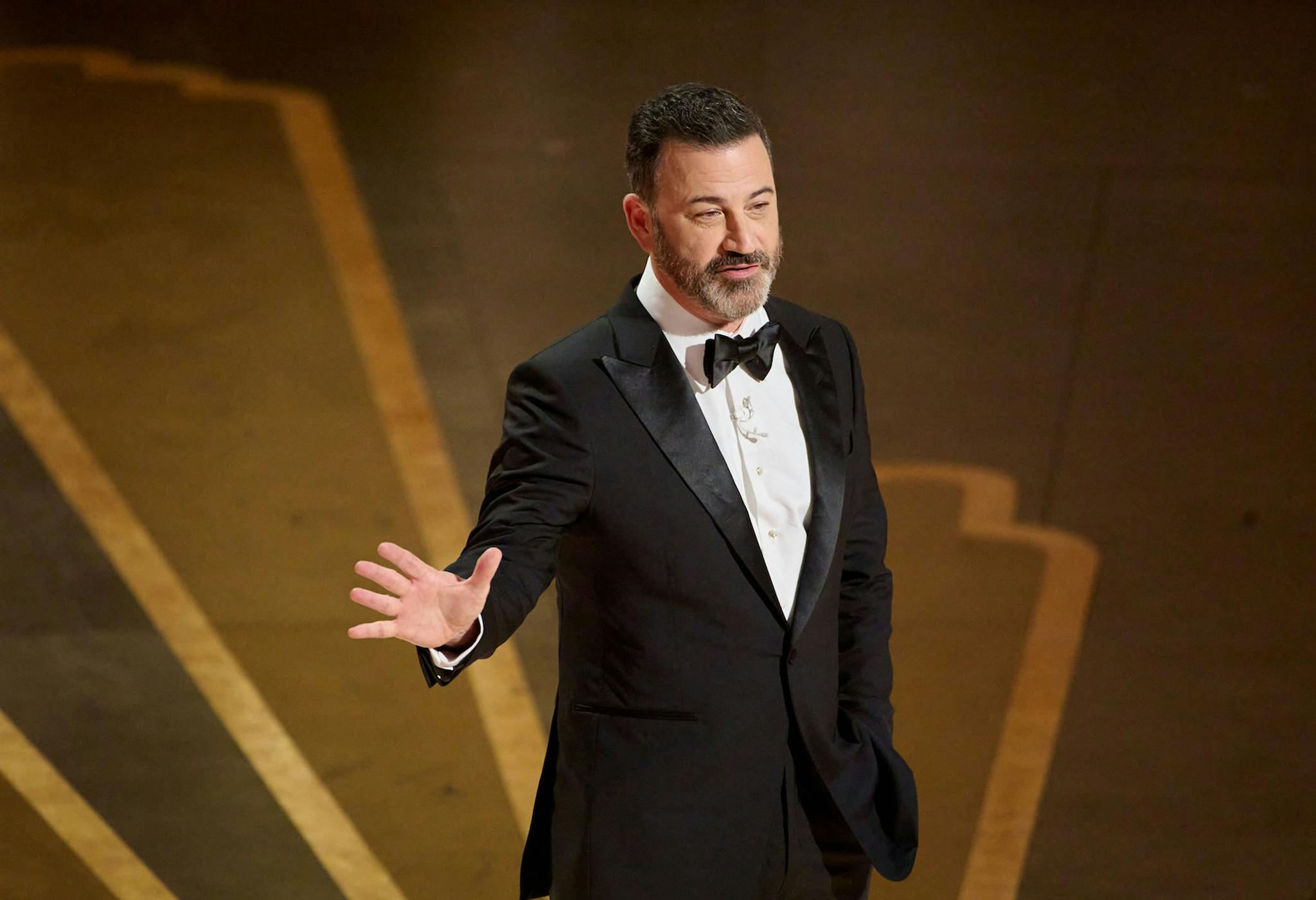 Jimmy Kimmel, durante el monólogo de apertura de los Oscar 2023