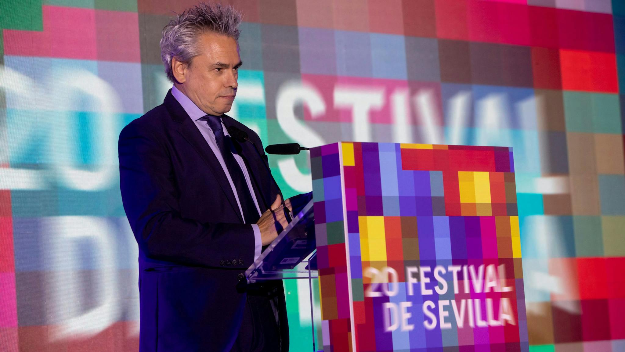 El coordinador general del Festival de Sevilla, durante la gala de inauguración de la edición número 20