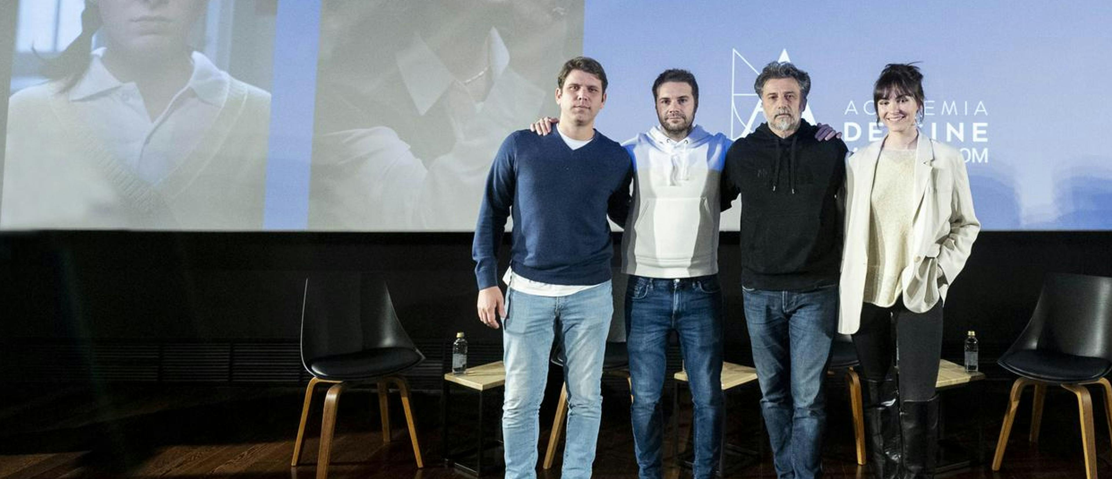 La Academia reúne a los cuatro cortometrajistas españoles que siguen en la carrera por el Oscar