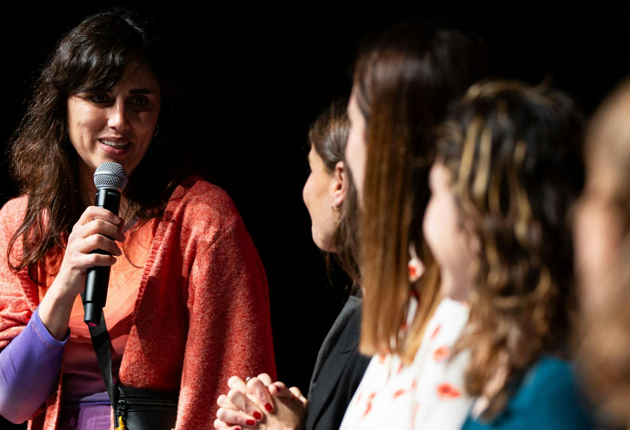 La directora Liliana Torres, durante la presentación de 'Mamífera' en el D'A Festival Cinema Barcelona 2024