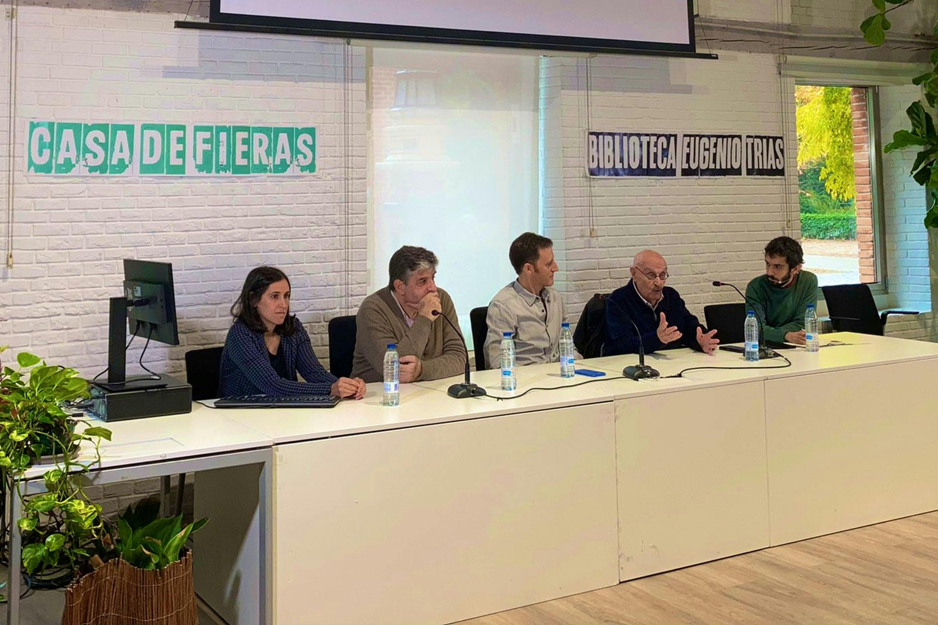 (De izq. a der.) Sonia Sánchez, Ignacio del Moral, Jacobo Delgado, Eduardo Ladrón de Guevara y Manu Dios    