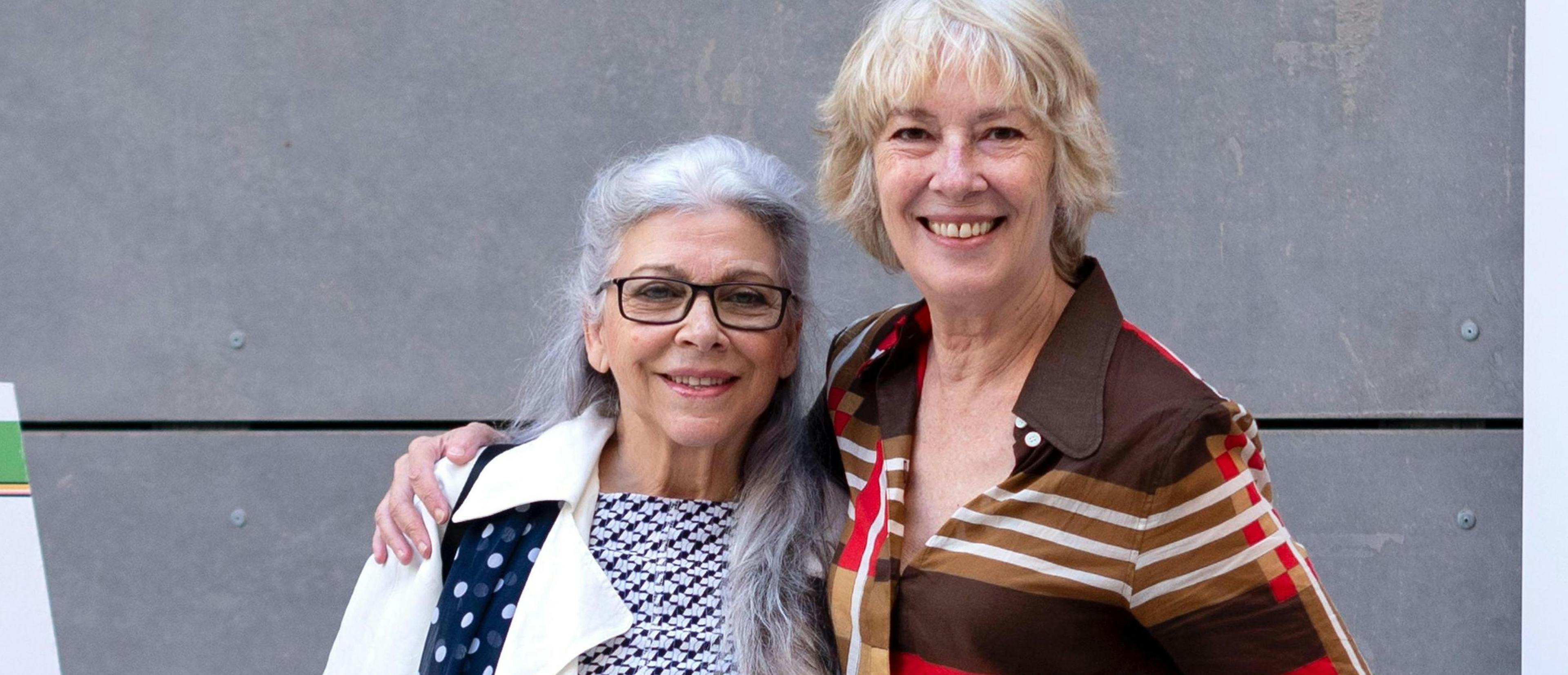 Las actrices Kiti Mánver y Susi Sánchez, vicepresidenta de la Academia de Cine, durante la presentación de la edición 68 de la Seminci