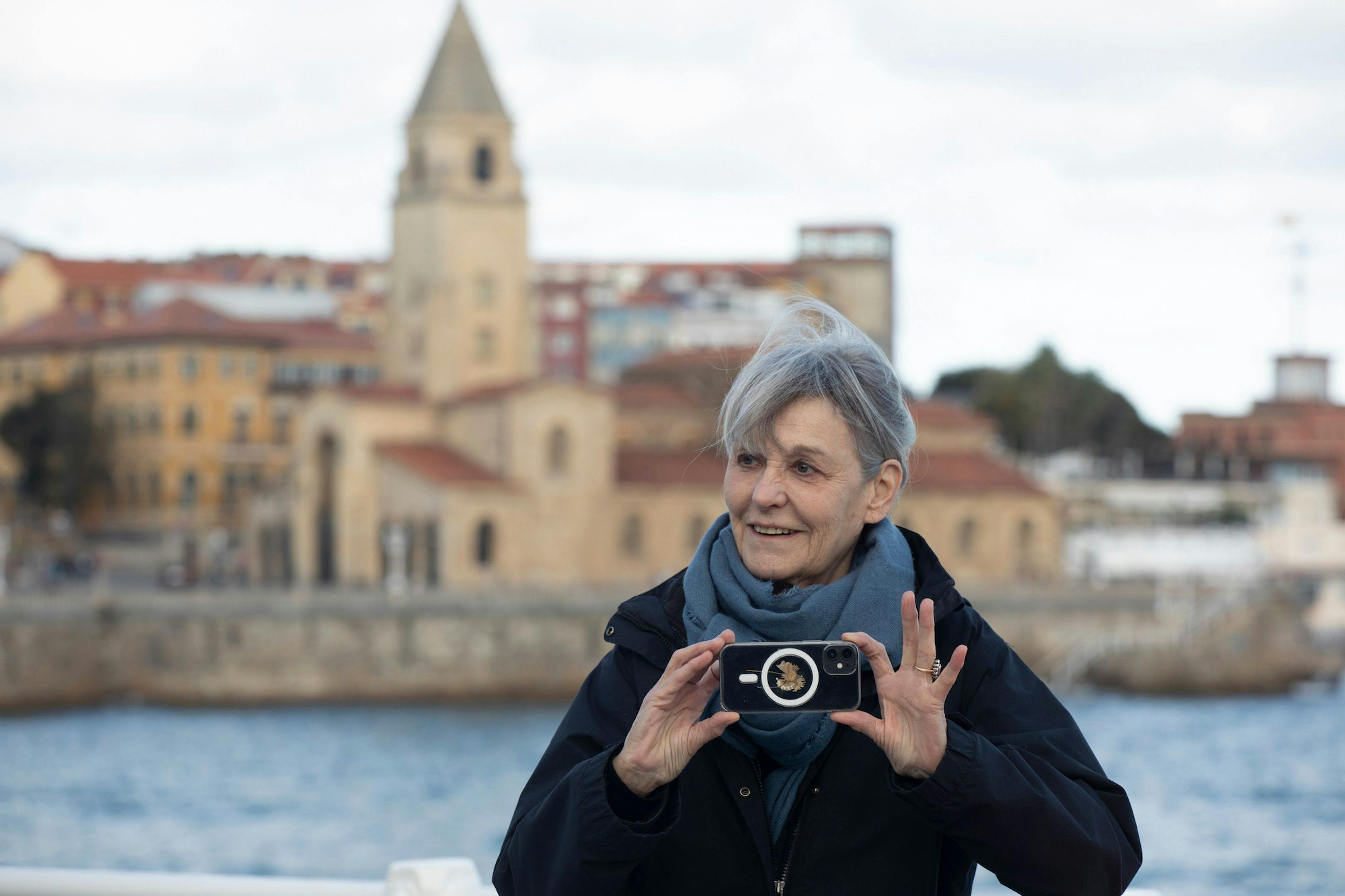 Agnès Godard en el photocall del FICX