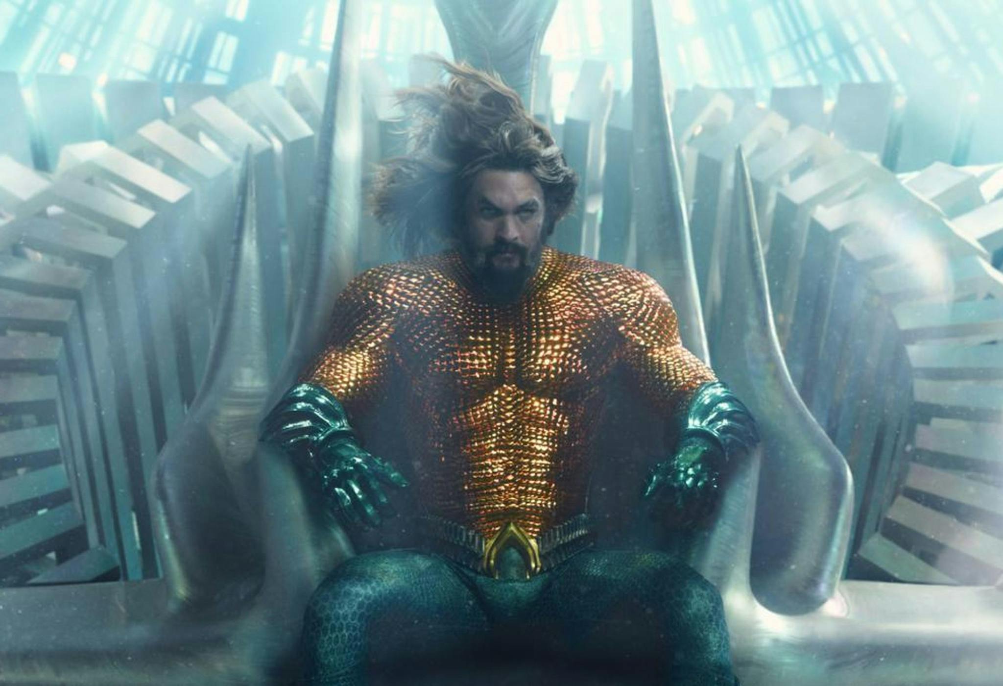 Jason Momoa en 'Aquaman y el reino perdido'
