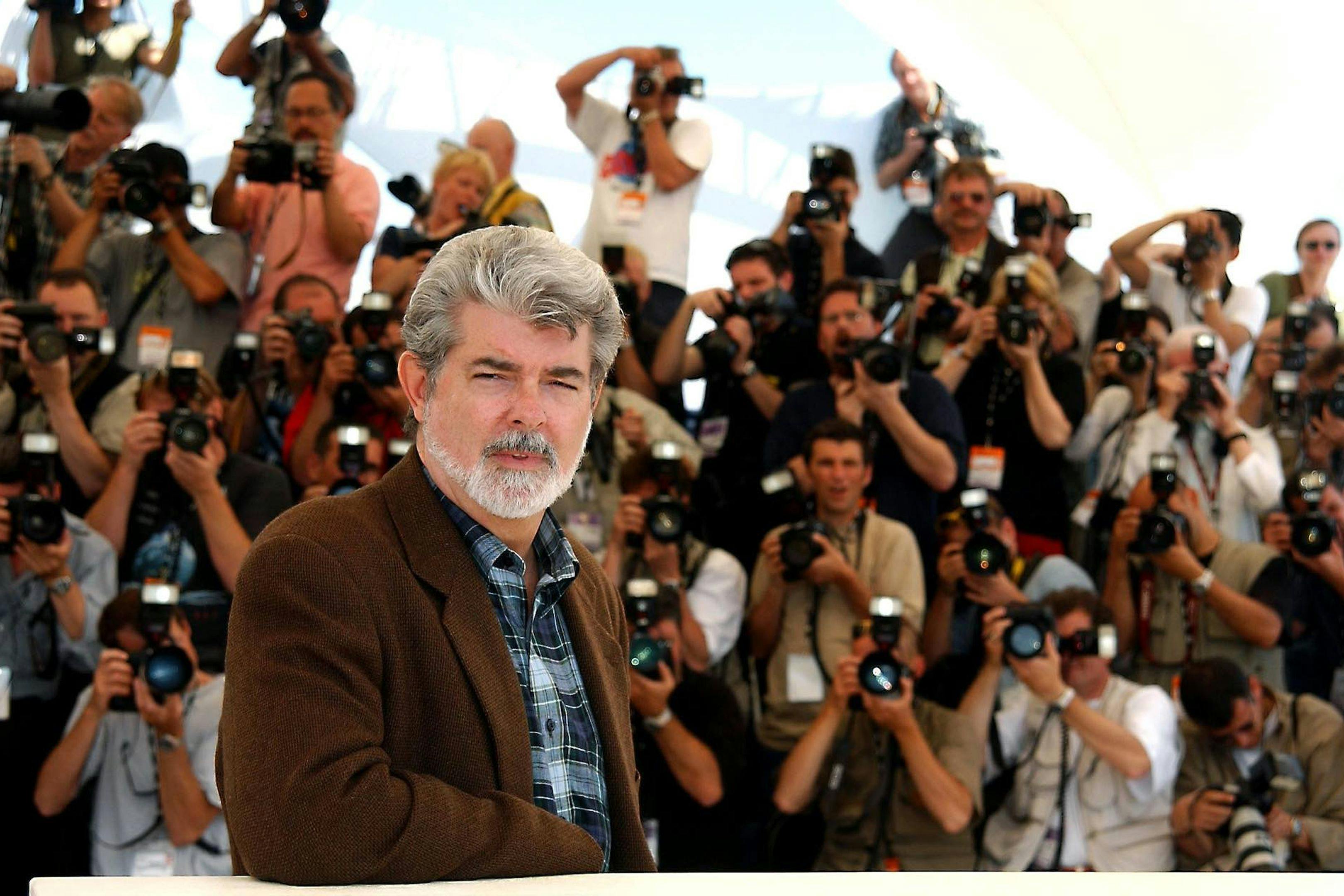 George Lucas, durante una visita al Festival de Cannes en 2002 para presentar 'Star Wars, Episodio II - El ataque de los clones'